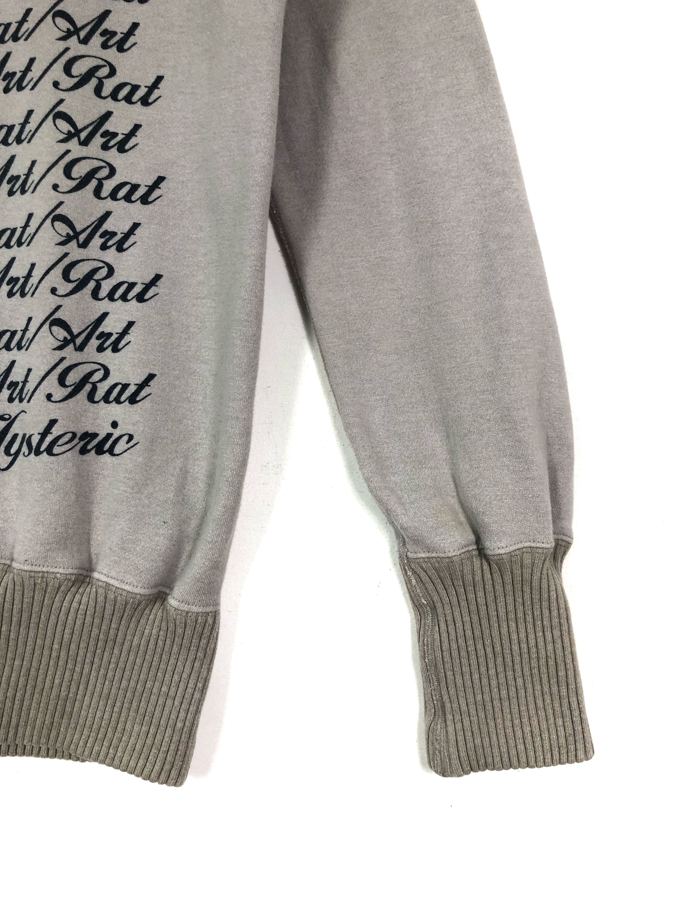 Hysteric Glamour RARE🔥HYSTERIC GLAMOUR RAT ART SPELLOUT V-NECK JUMPER Size M / US 6-8 / IT 42-44 - 5 Thumbnail