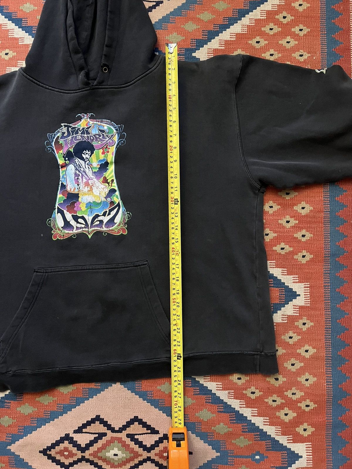 Band Tees Vintage jimi Hendrix band hoodie distressed thrashed Size US XL / EU 56 / 4 - 10 Thumbnail