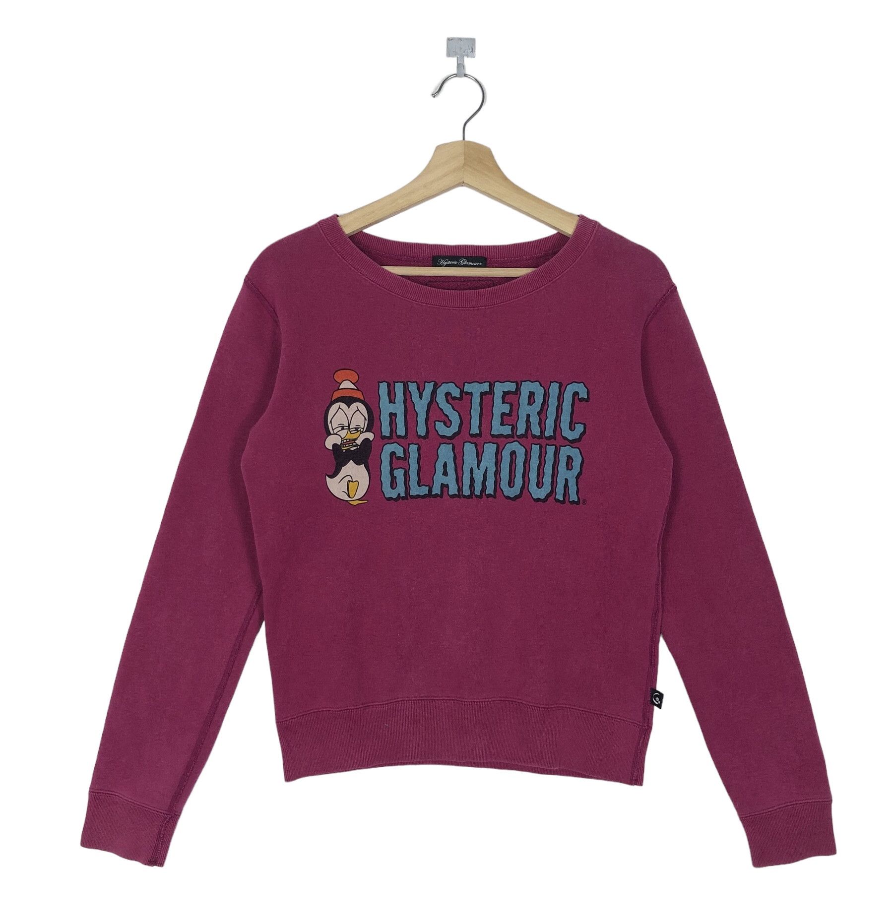 Hysteric Glamour RARE🔥HYSTERIC GLAMOUR X CHILLY WILLY SWEATSHIRT DARK PINK Size S / US 4 / IT 40 - 1 Thumbnail