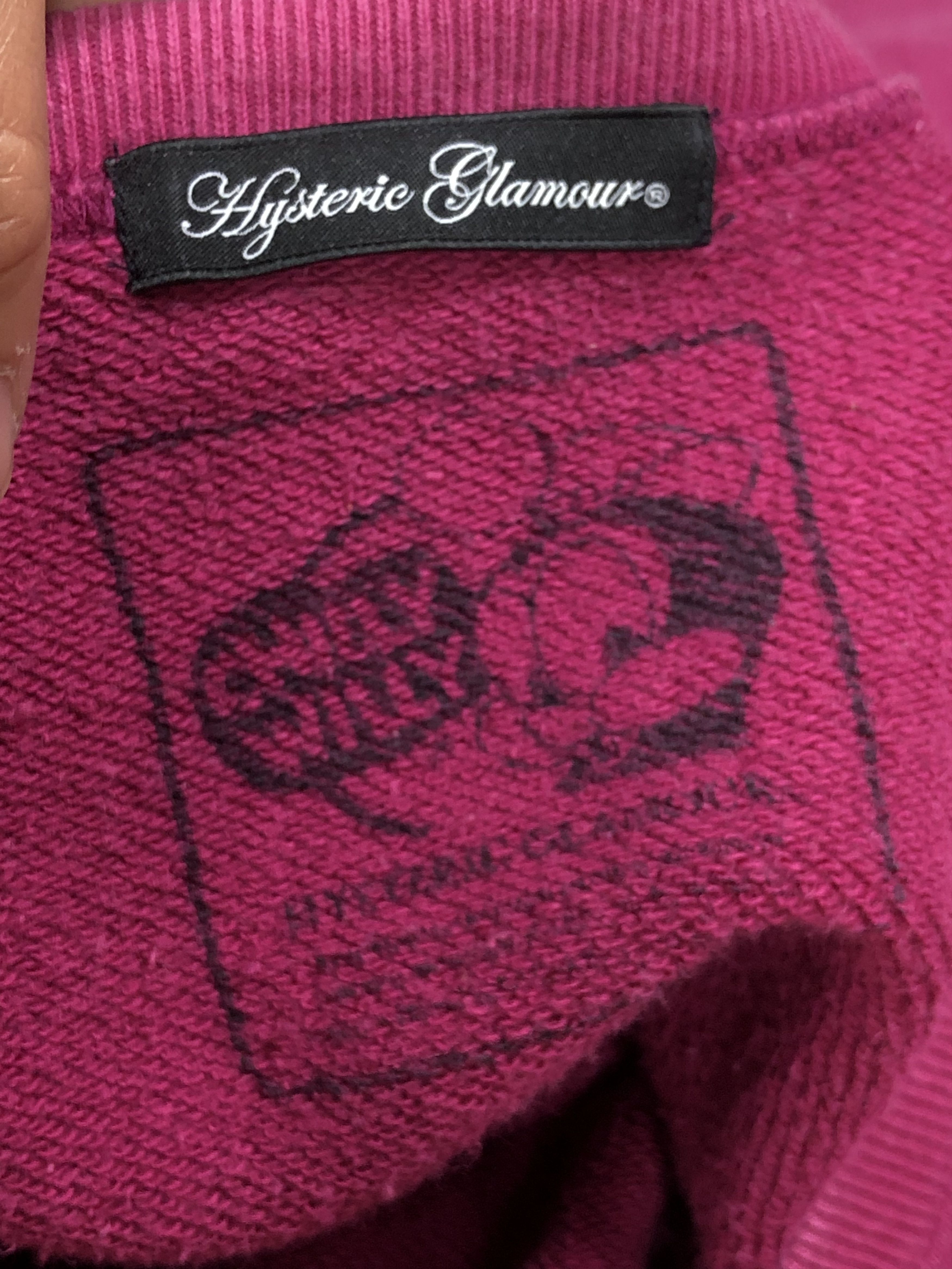 Hysteric Glamour RARE🔥HYSTERIC GLAMOUR X CHILLY WILLY SWEATSHIRT DARK PINK Size S / US 4 / IT 40 - 4 Thumbnail