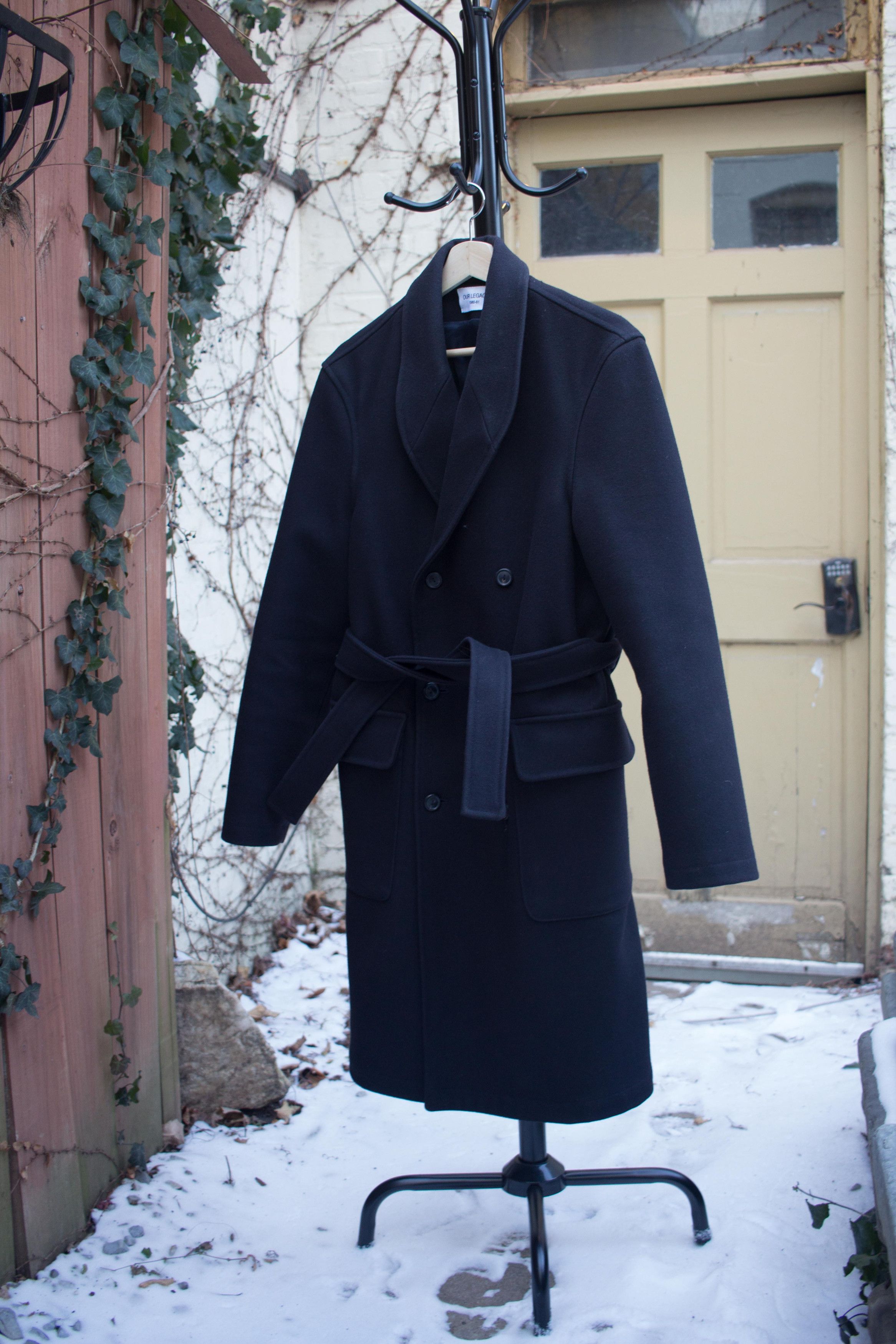 Our Legacy OL Navy Melton Robe Overcoat Size US M / EU 48-50 / 2 - 1 Preview