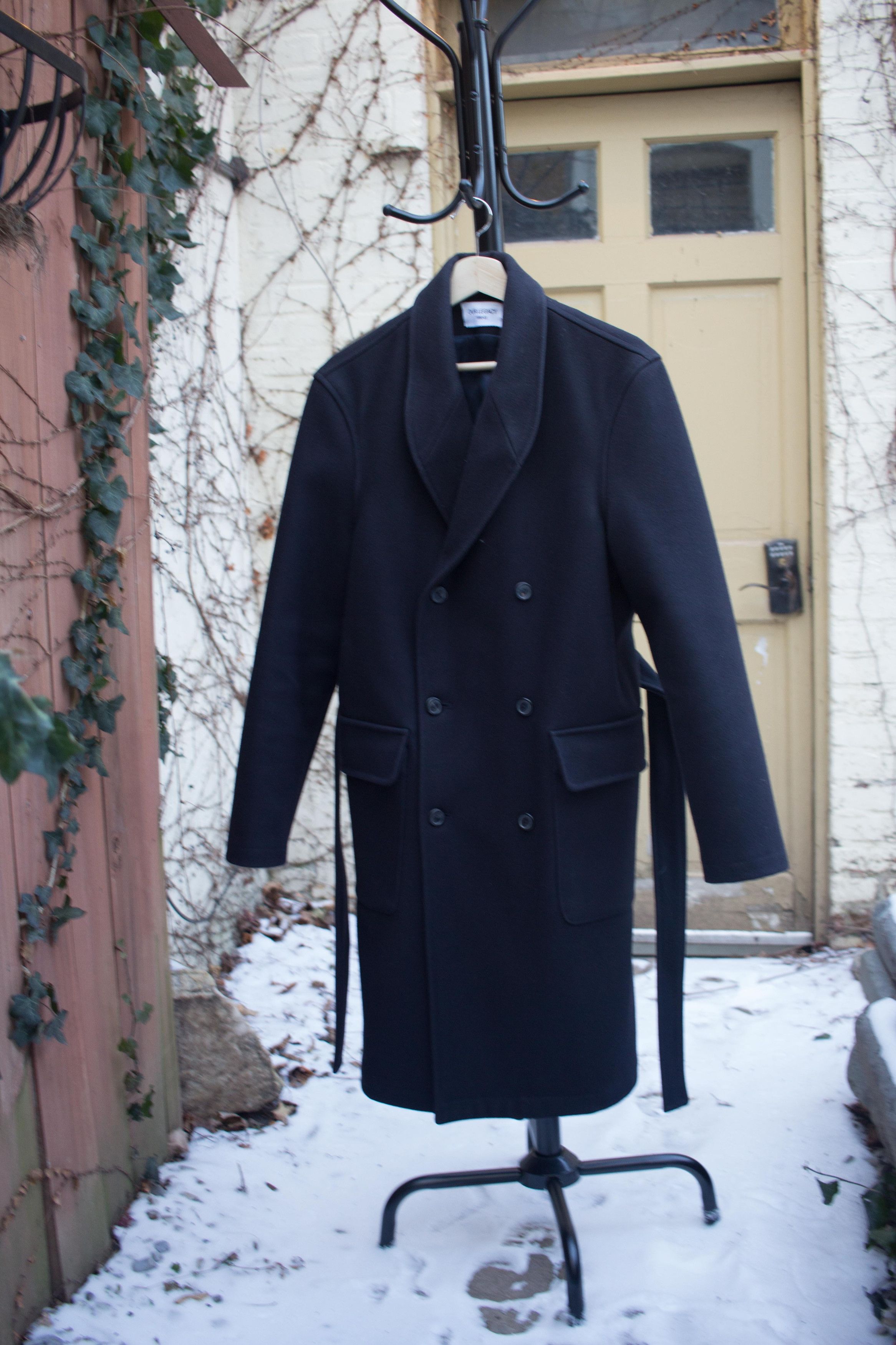 Our Legacy OL Navy Melton Robe Overcoat Size US M / EU 48-50 / 2 - 2 Preview
