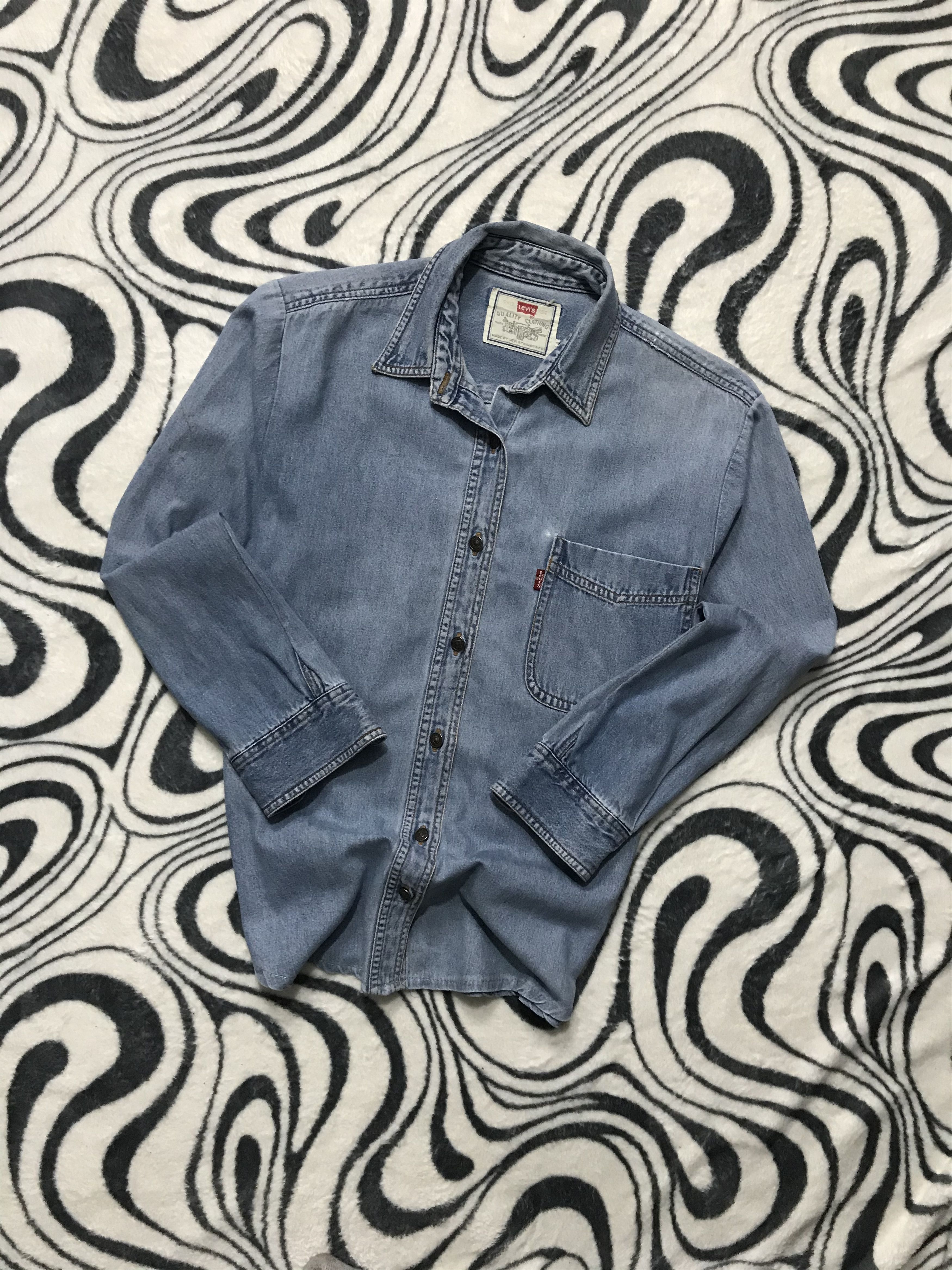 Levi's × Levi's Vintage Clothing × Vintage Vintage Levis Blue Denim Shirt Size S / US 4 / IT 40 - 1 Thumbnail