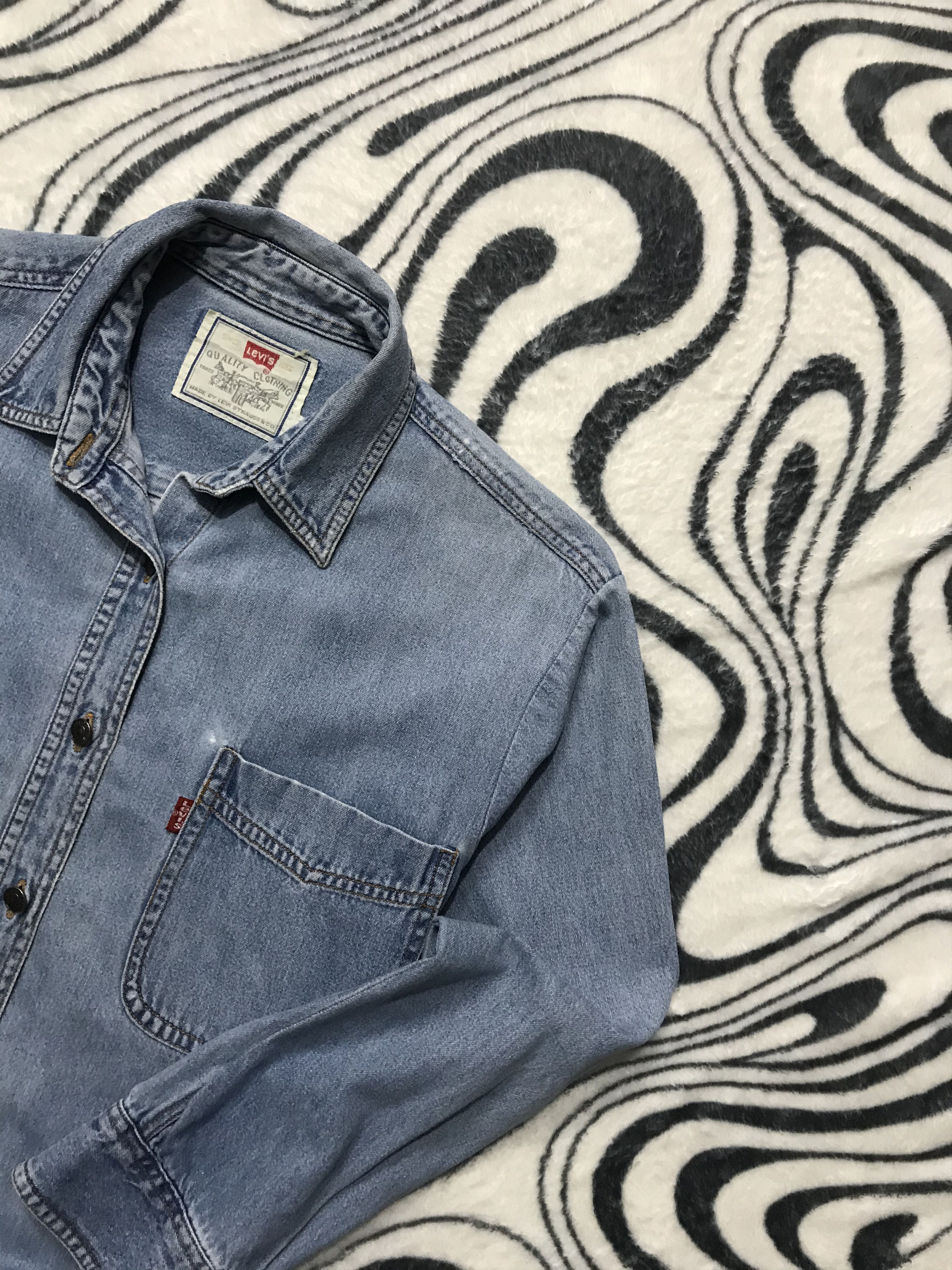 Levi's × Levi's Vintage Clothing × Vintage Vintage Levis Blue Denim Shirt Size S / US 4 / IT 40 - 2 Thumbnail