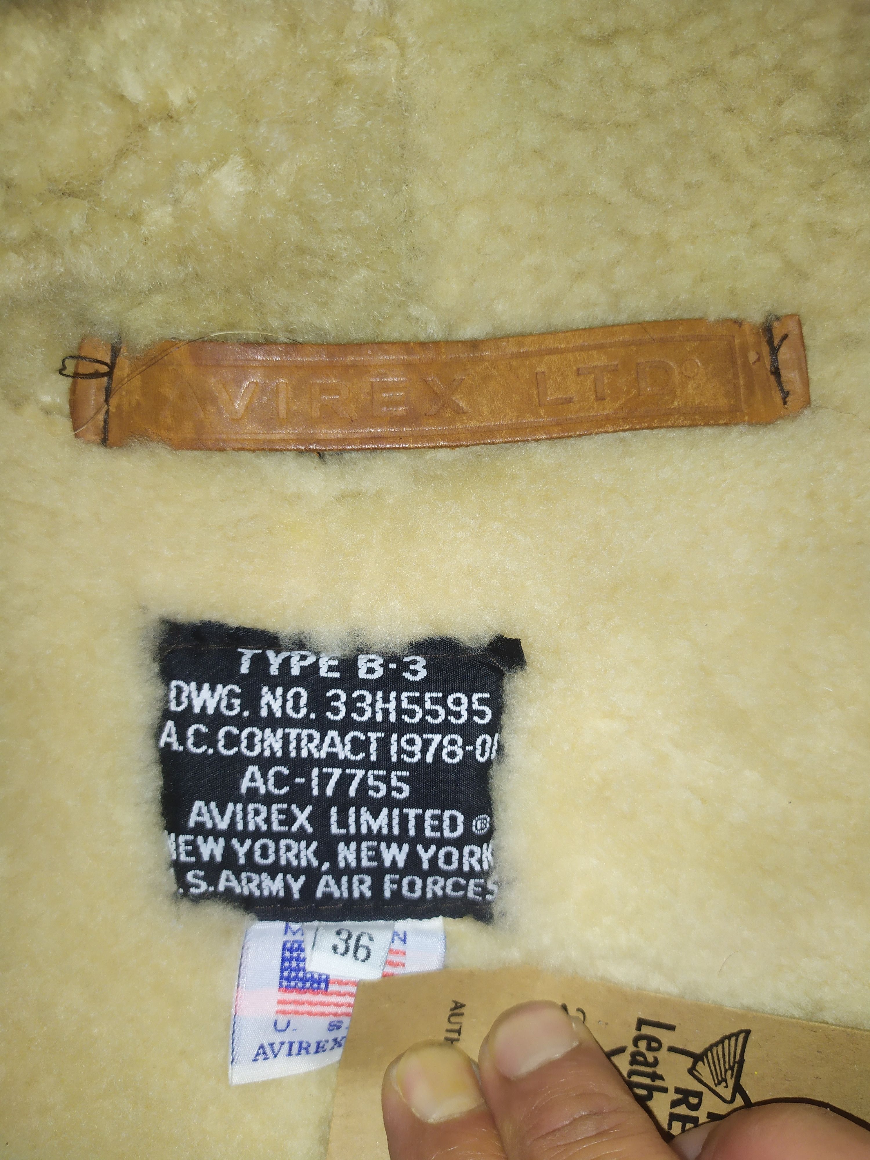 Avirex AVIREX LIMITED LEATHER TYPE B3 SHEEPSKIN HOOD FLIGHT JACKET Size US S / EU 44-46 / 1 - 2 Thumbnail