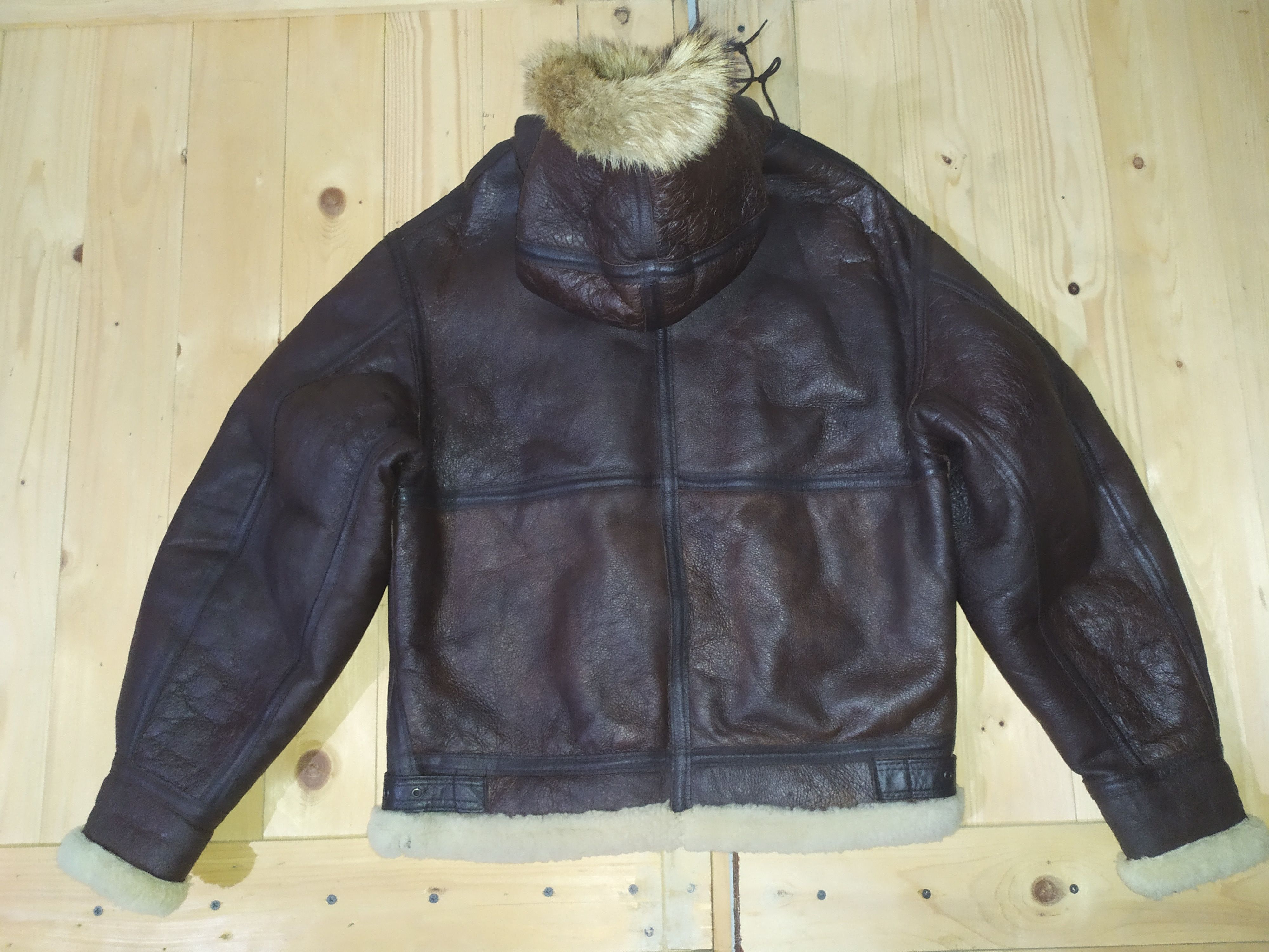 Avirex AVIREX LIMITED LEATHER TYPE B3 SHEEPSKIN HOOD FLIGHT JACKET Size US S / EU 44-46 / 1 - 15 Thumbnail