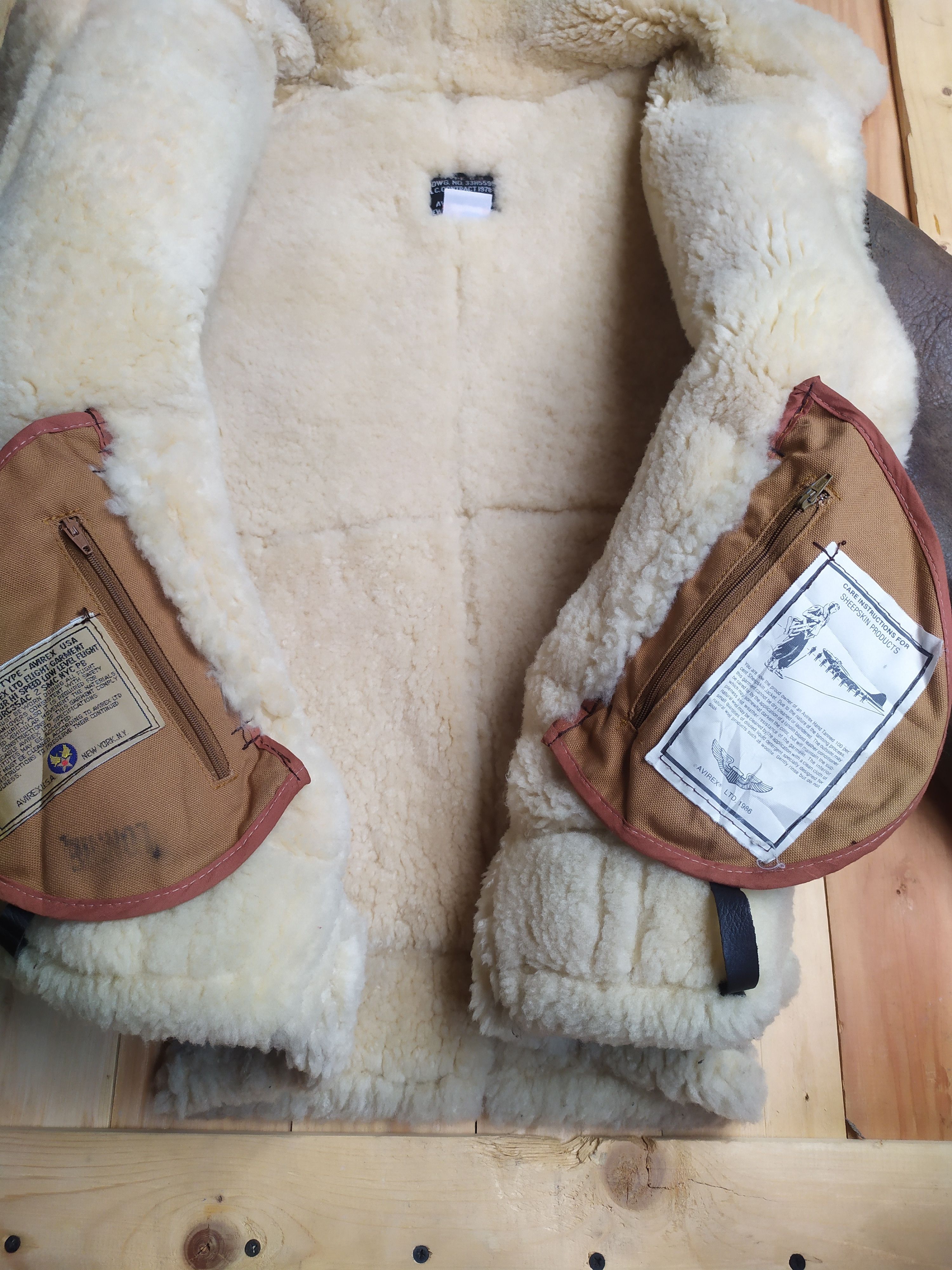 Avirex AVIREX LIMITED LEATHER TYPE B3 SHEEPSKIN HOOD FLIGHT JACKET Size US S / EU 44-46 / 1 - 10 Thumbnail