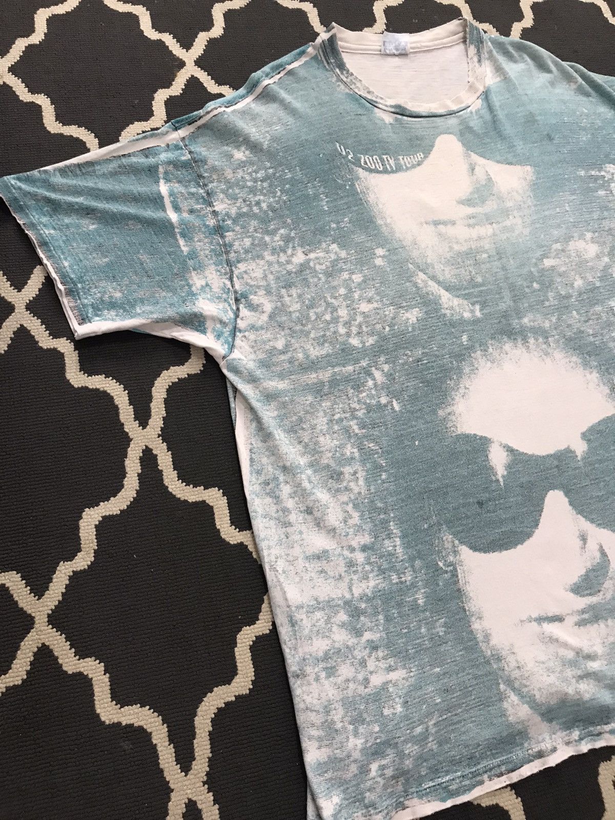 Band Tees × Vintage VINTAGE U2 ZOO TOUR RARE ITEM full print Size US XL / EU 56 / 4 - 3 Thumbnail