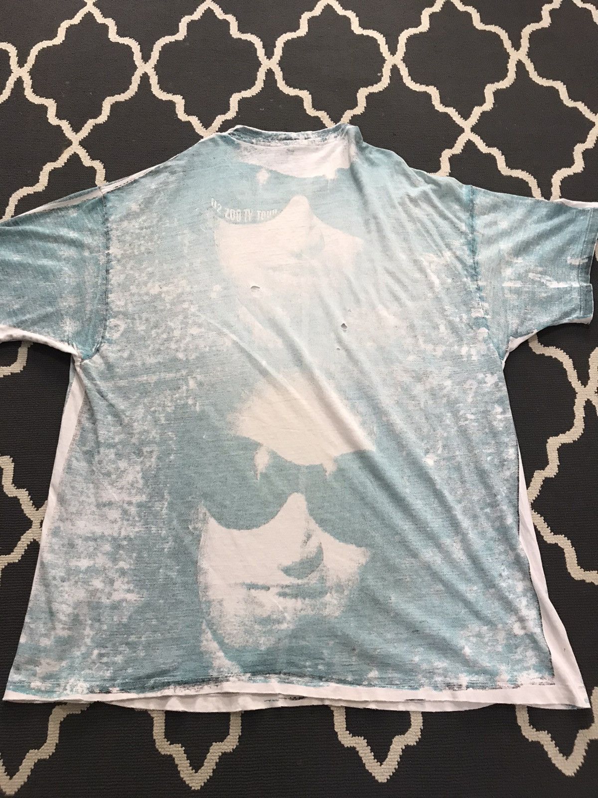 Band Tees × Vintage VINTAGE U2 ZOO TOUR RARE ITEM full print Size US XL / EU 56 / 4 - 7 Thumbnail