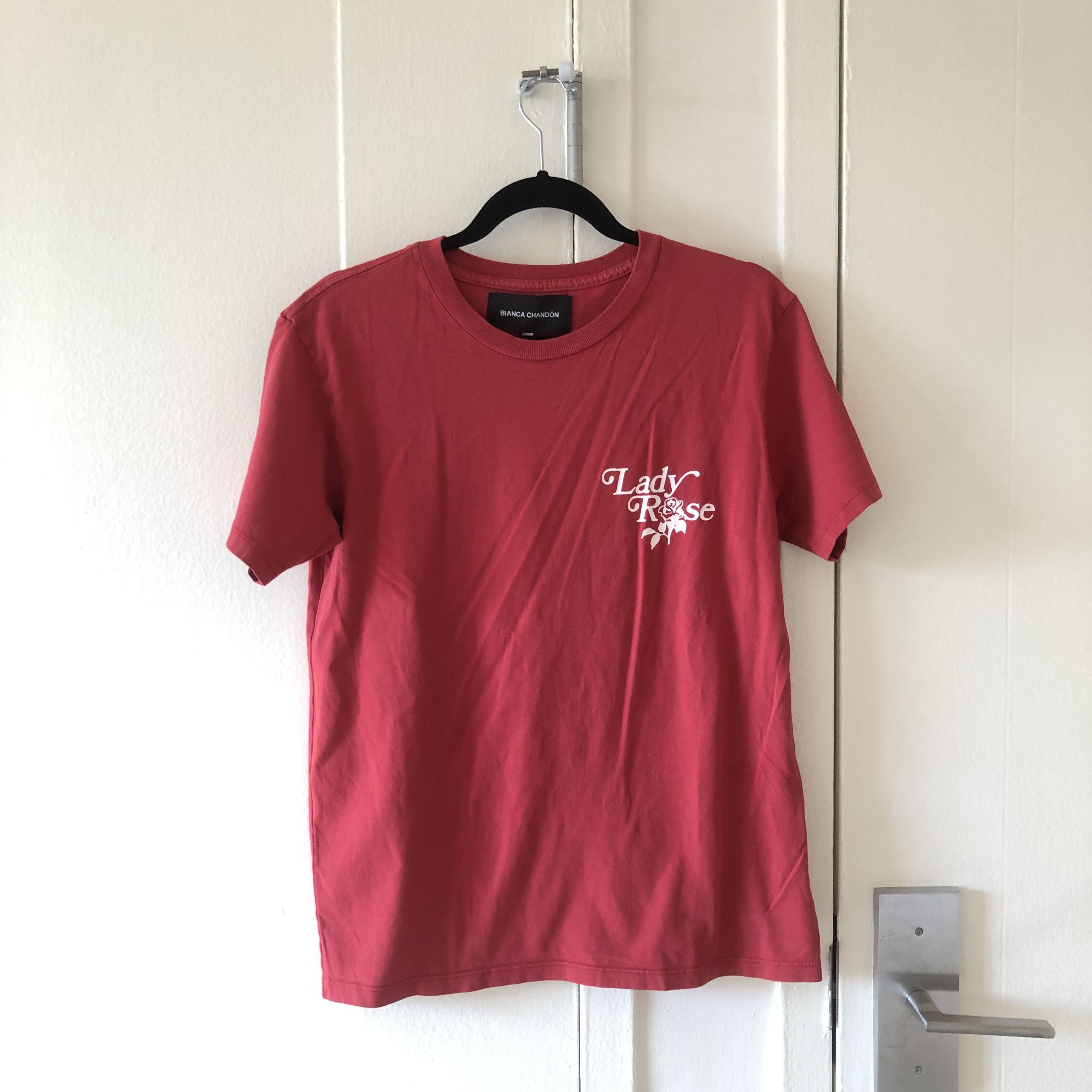 image of Bianca Chandon Lady Rose Tee in Red, Men's (Size Small)