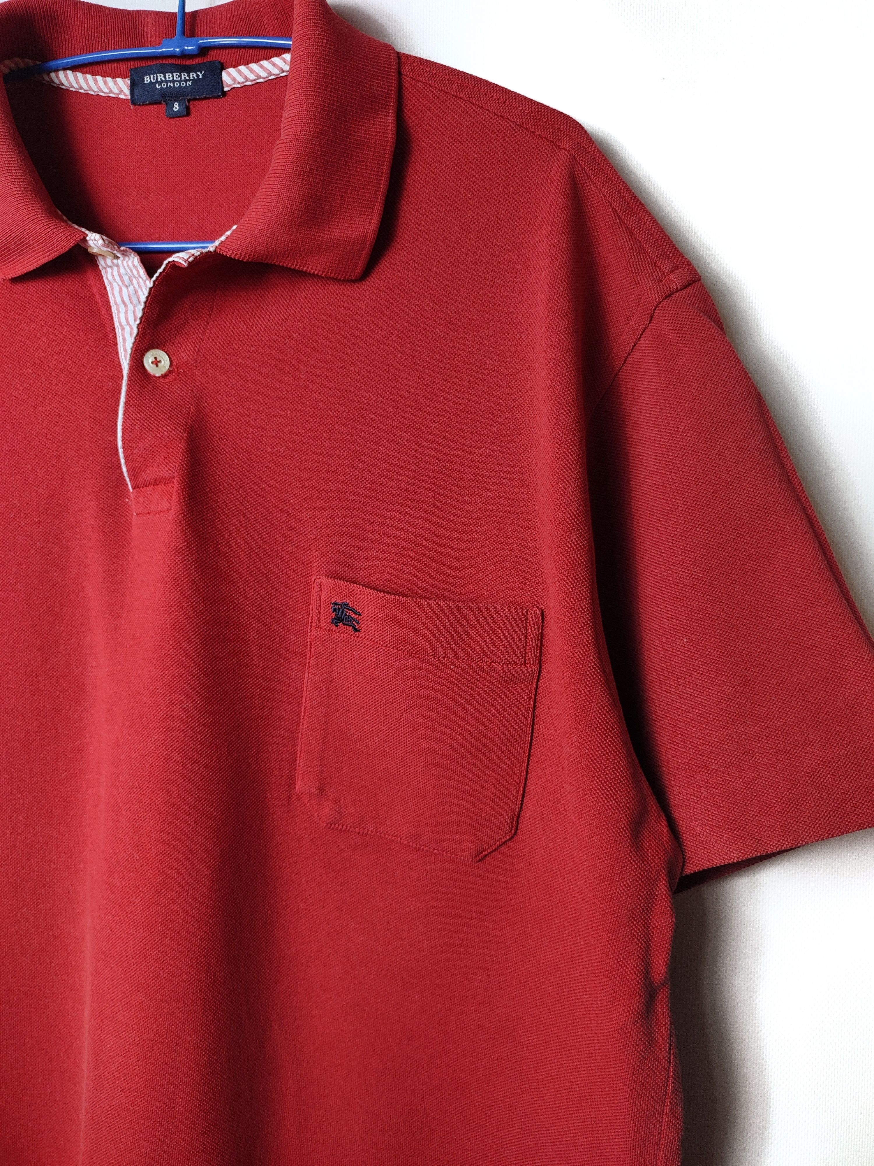 Burberry Burberry Polo Red shirt Size US XL / EU 56 / 4 - 2 Thumbnail