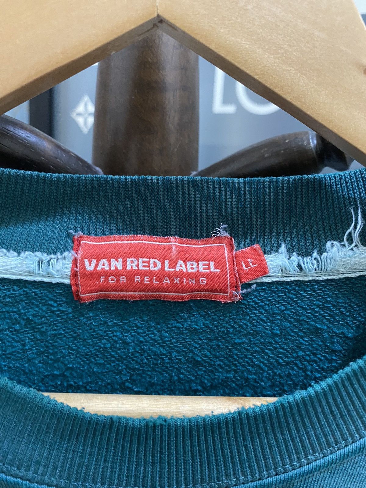Japanese Brand × Van × Vintage Van Red Label Big Logo Sweater Size US L / EU 52-54 / 3 - 5 Thumbnail