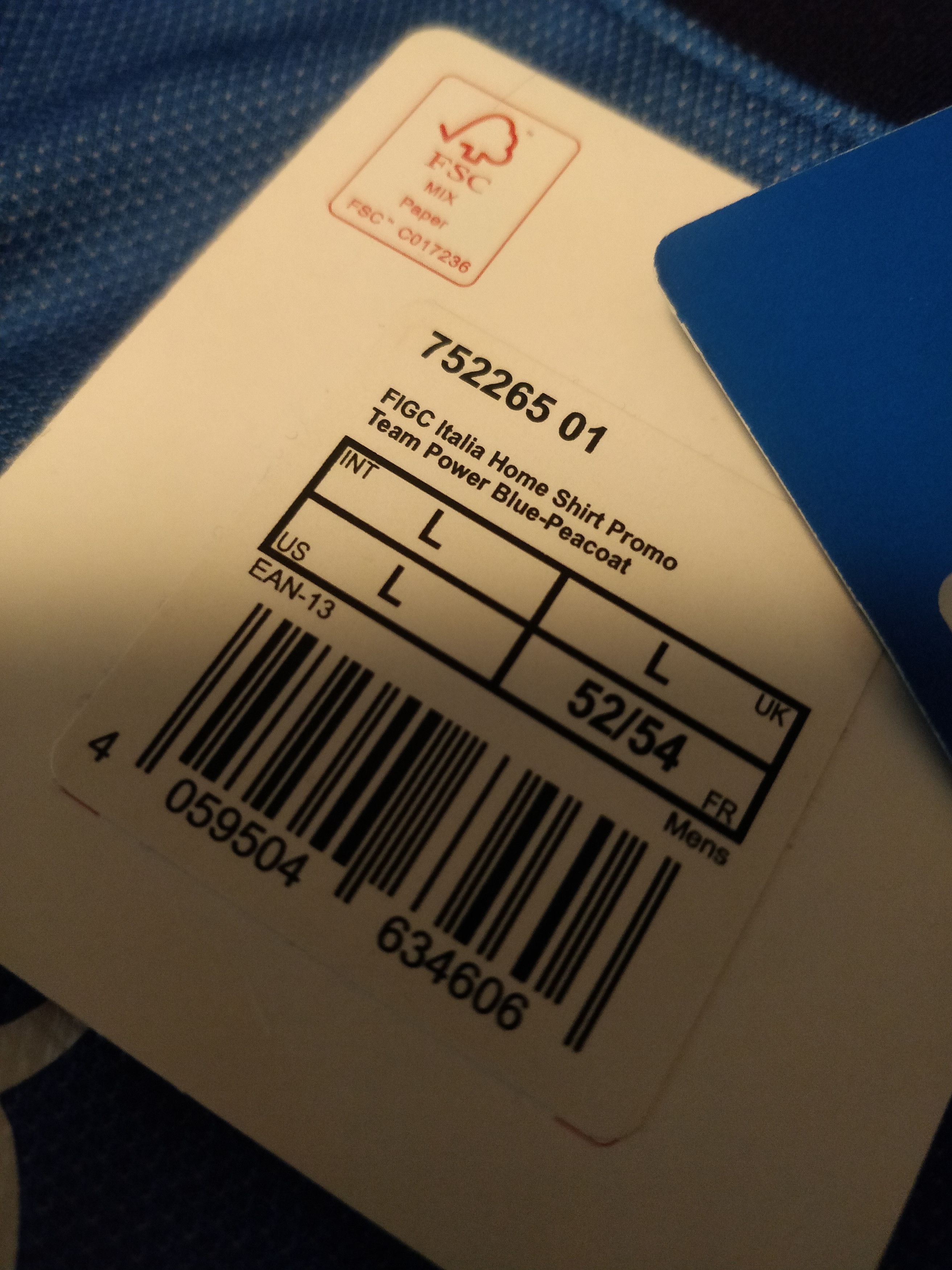 Puma Italy BNWT 2018 Player Issue Home Jersey Puma Size US L / EU 52-54 / 3 - 6 Thumbnail