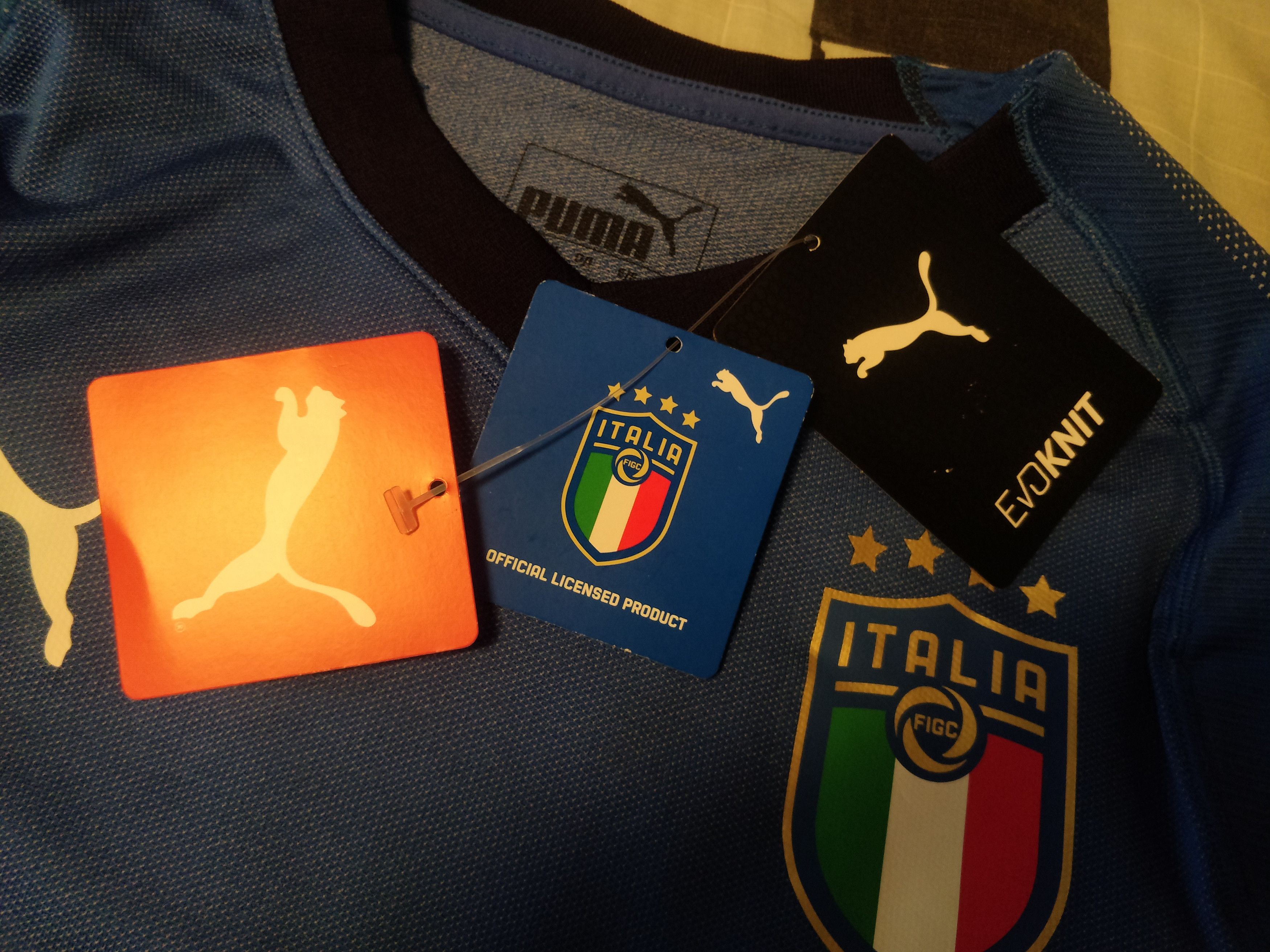 Puma Italy BNWT 2018 Player Issue Home Jersey Puma Size US L / EU 52-54 / 3 - 9 Thumbnail