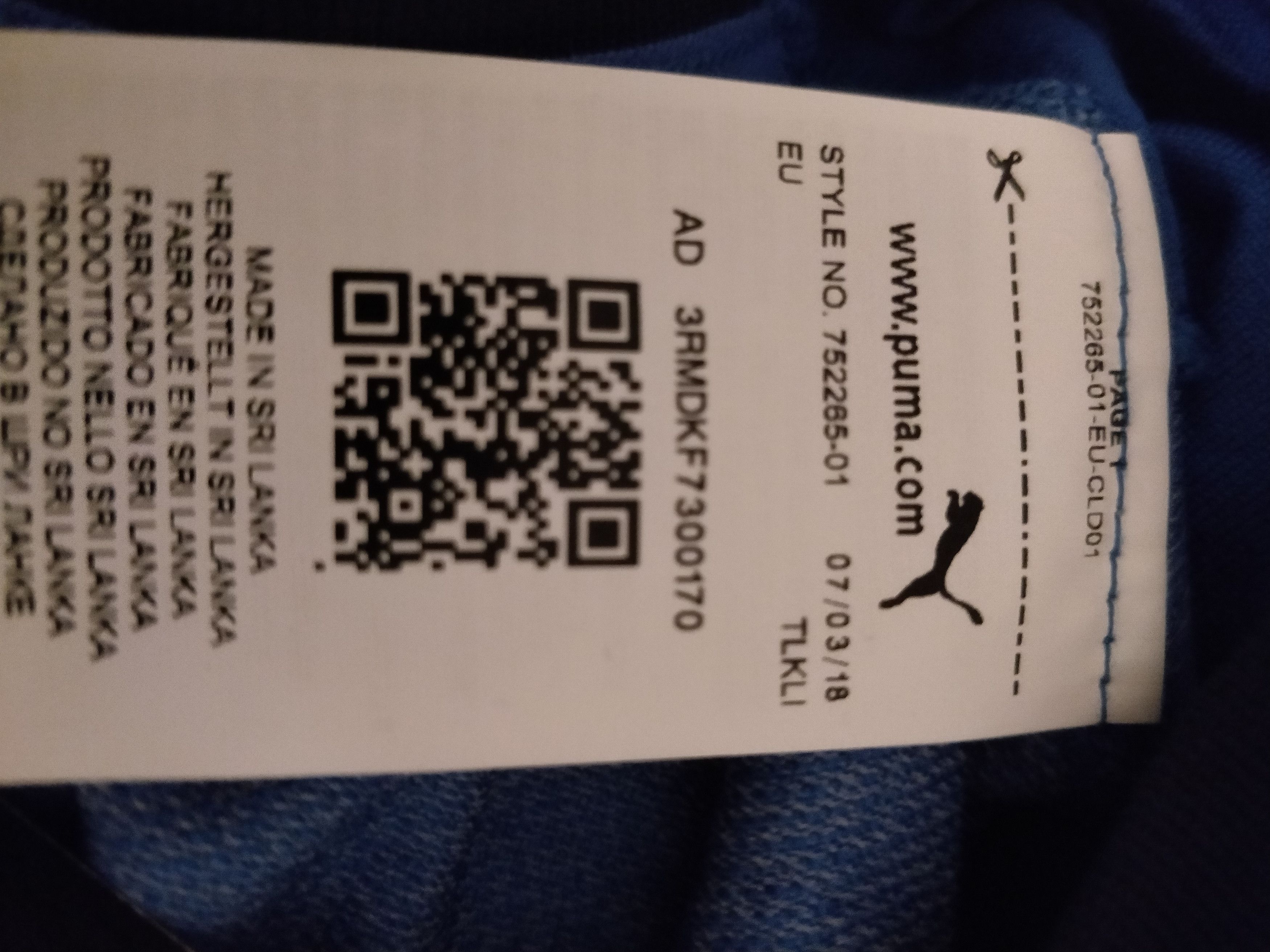 Puma Italy BNWT 2018 Player Issue Home Jersey Puma Size US L / EU 52-54 / 3 - 3 Thumbnail