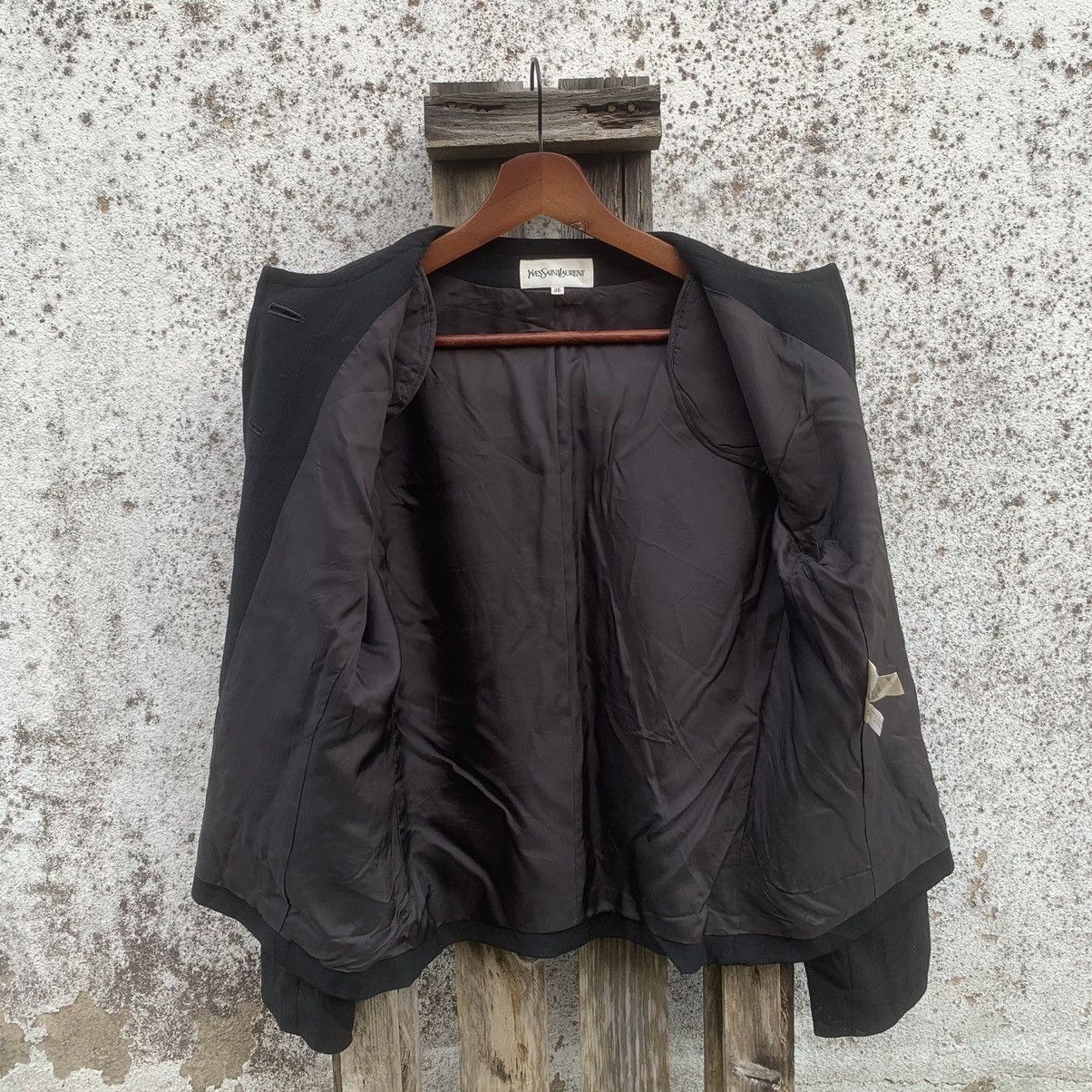 Vintage × Yves Saint Laurent 💥STEALS💥VINTAGE YVES SAINT LAURENT BLANK YSL BLAZER JACKET Size S / US 4 / IT 40 - 11 Thumbnail