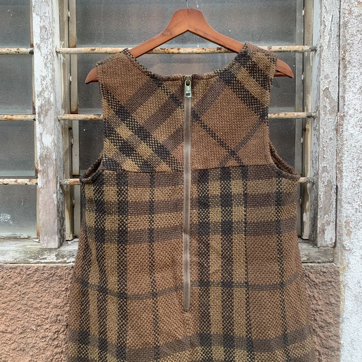 Burberry × Vintage OFFERS ACCEPT💥VINTAGE BURBERRY WOOL DRESS PLAID NOVA CHECK Size S / US 4 / IT 40 - 12 Thumbnail