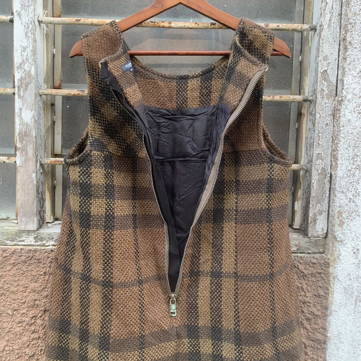 Burberry × Vintage OFFERS ACCEPT💥VINTAGE BURBERRY WOOL DRESS PLAID NOVA CHECK Size S / US 4 / IT 40 - 13 Thumbnail