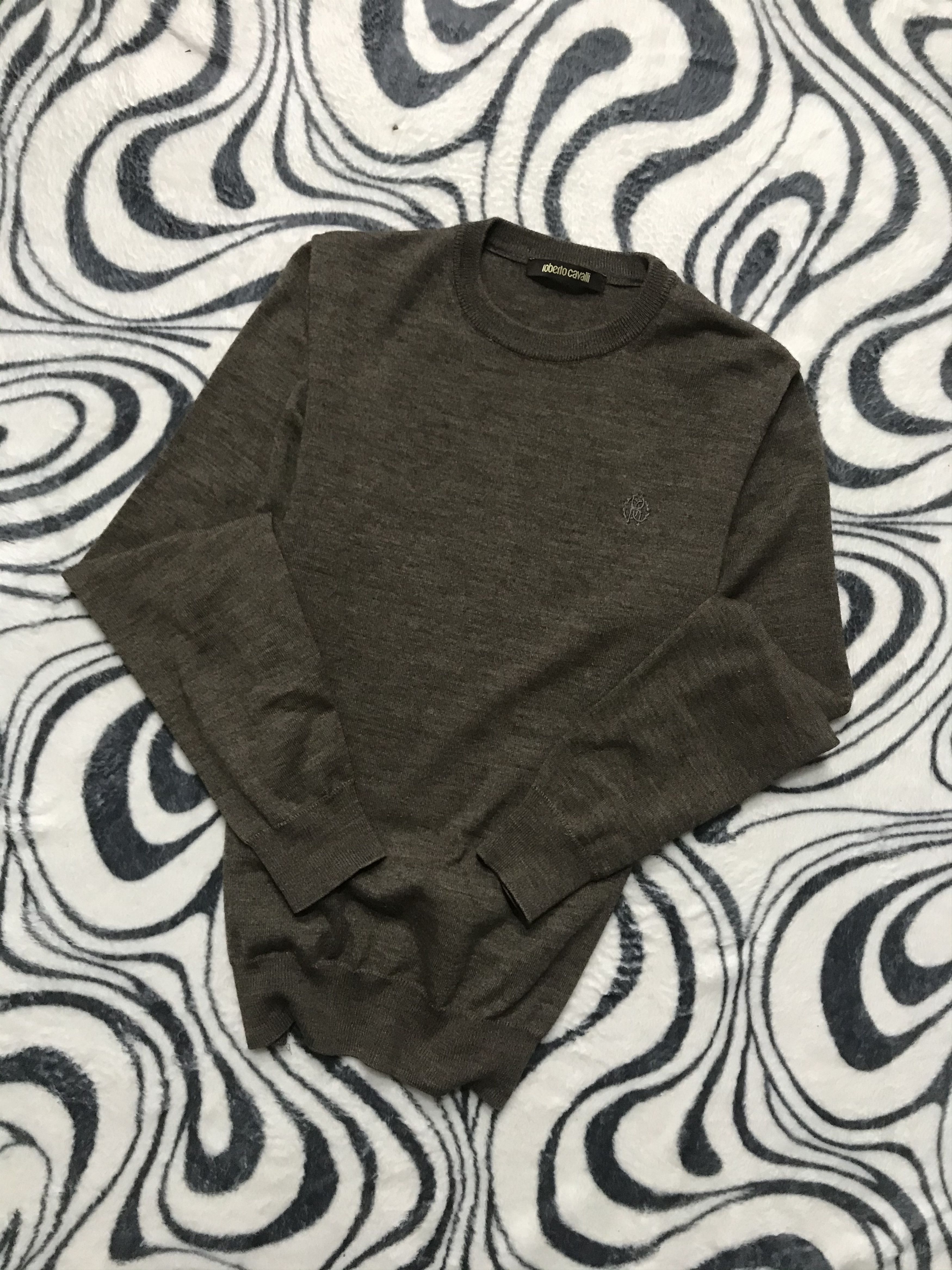 Roberto Cavalli Roberto Cavalli Mens Wool Sweater Size US M / EU 48-50 / 2 - 1 Thumbnail
