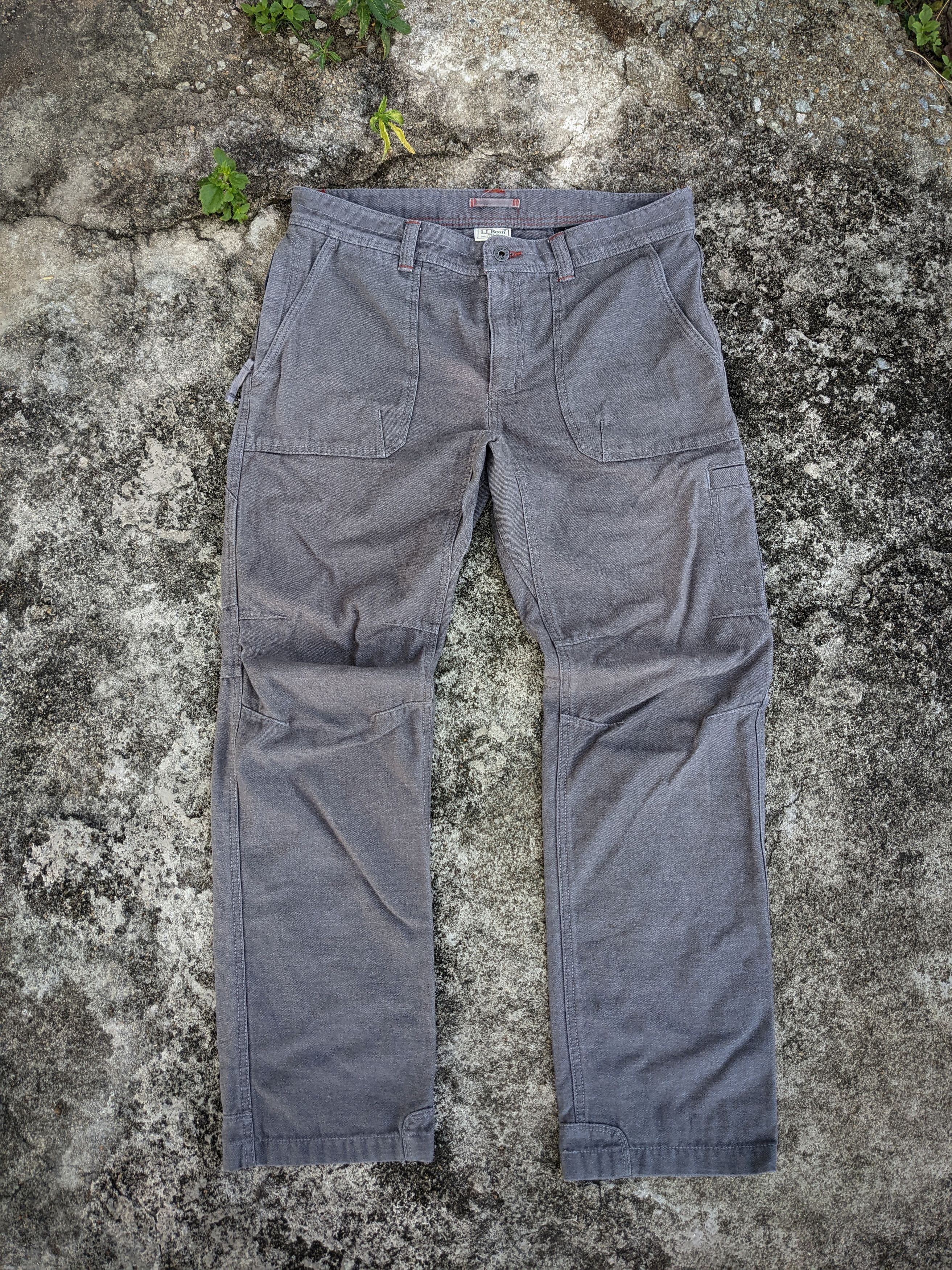 image of L L Bean x Outdoor Life L.l Bean Carhatt Fabric Baker Pants in Grey, Men's (Size 34)