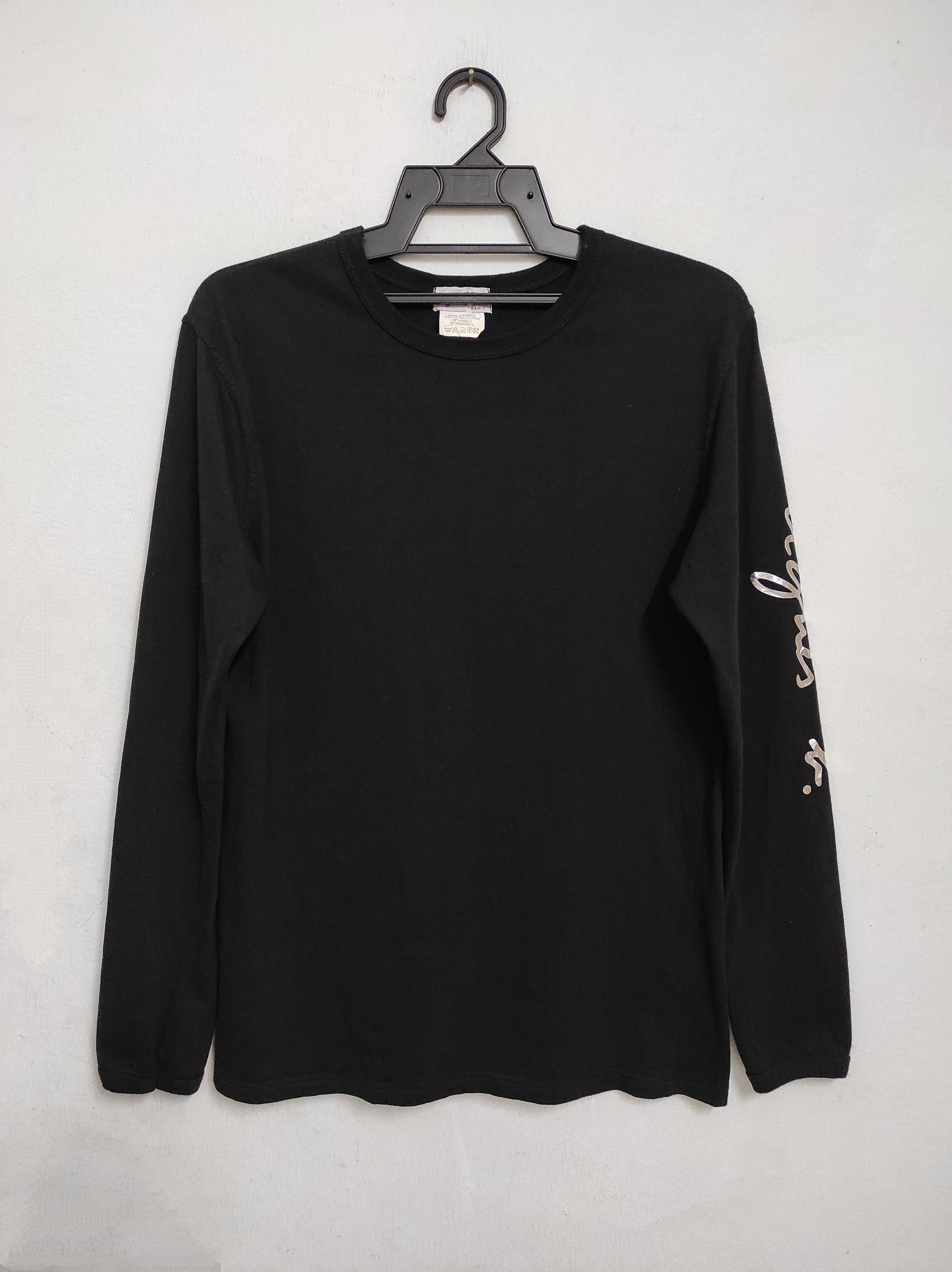 agnes b. Agnes b Paris Black LS spell out minimalist tee Size US M / EU 48-50 / 2 - 1 Thumbnail