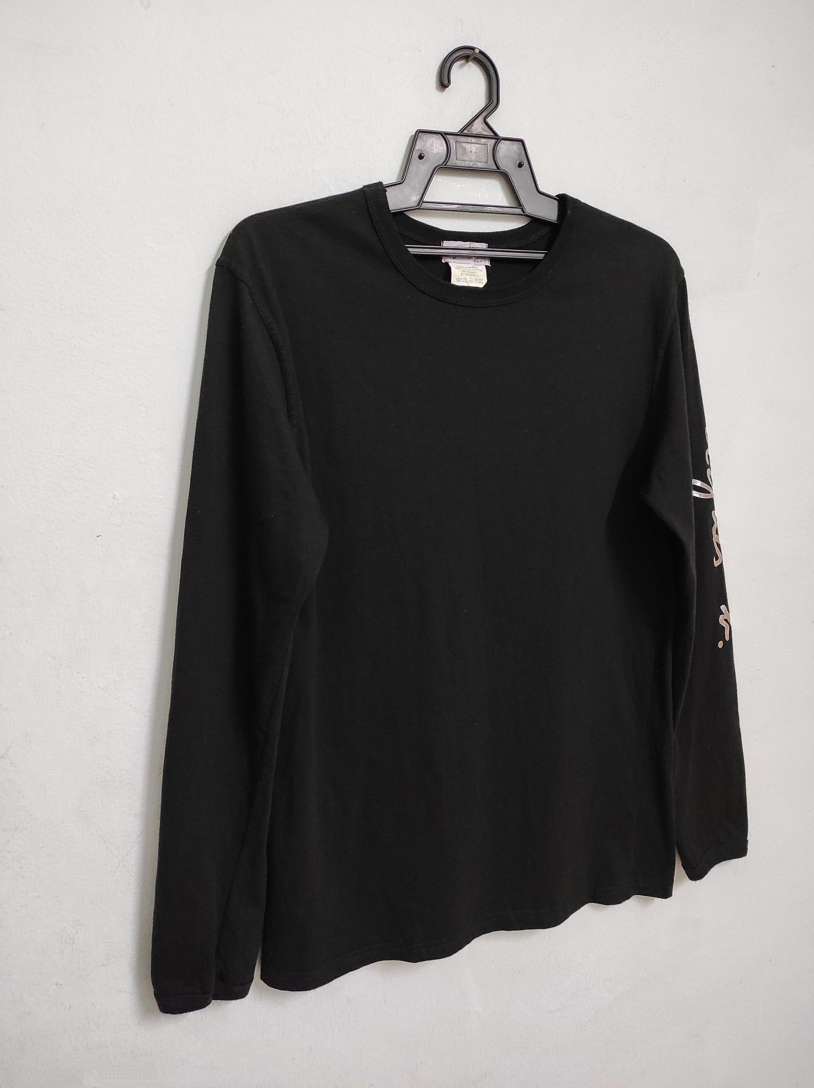 agnes b. Agnes b Paris Black LS spell out minimalist tee Size US M / EU 48-50 / 2 - 5 Thumbnail