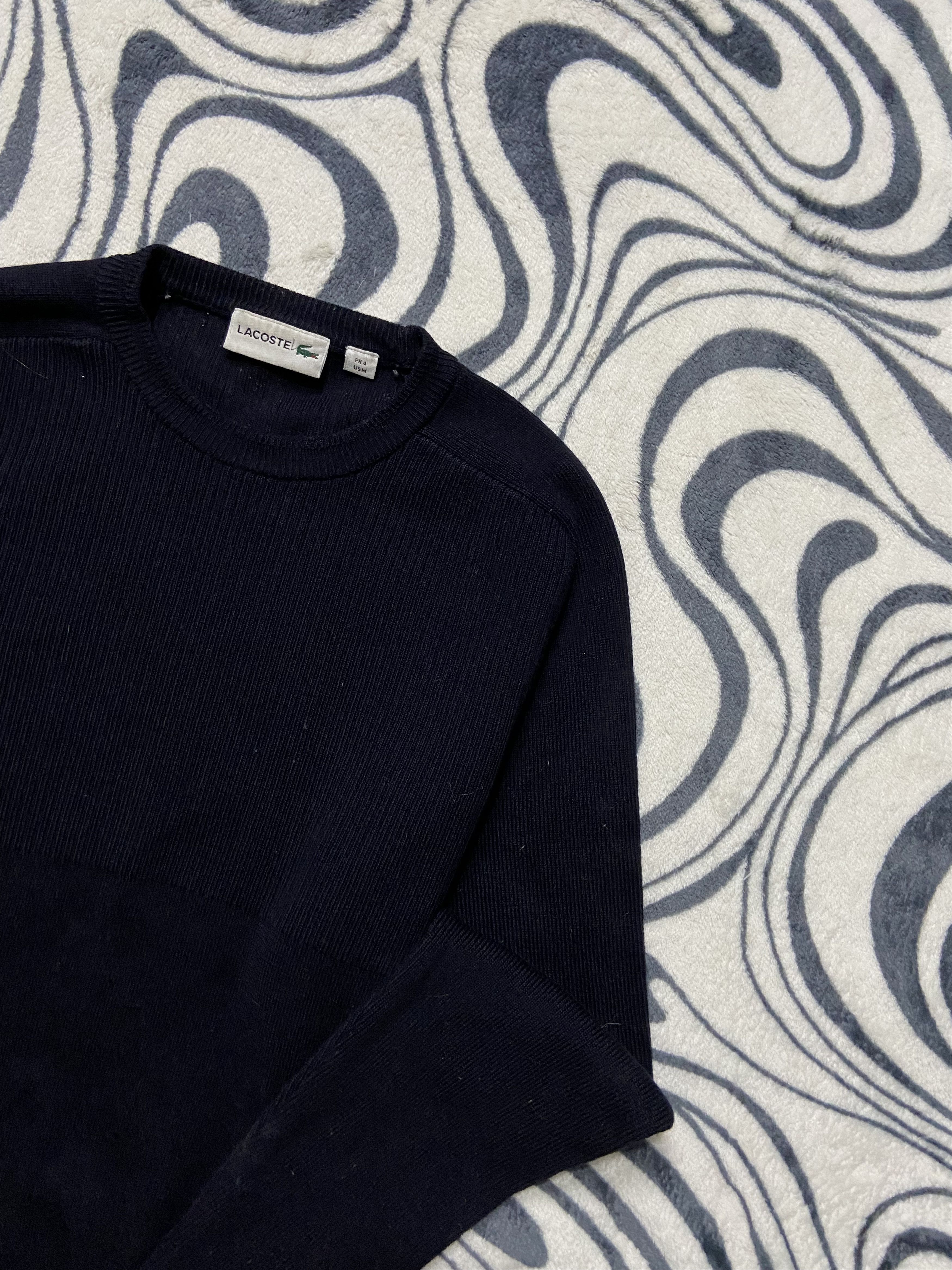 Lacoste × Vintage Lacoste Sports D'Hiver Mens Wool Sweater Size US M / EU 48-50 / 2 - 2 Thumbnail