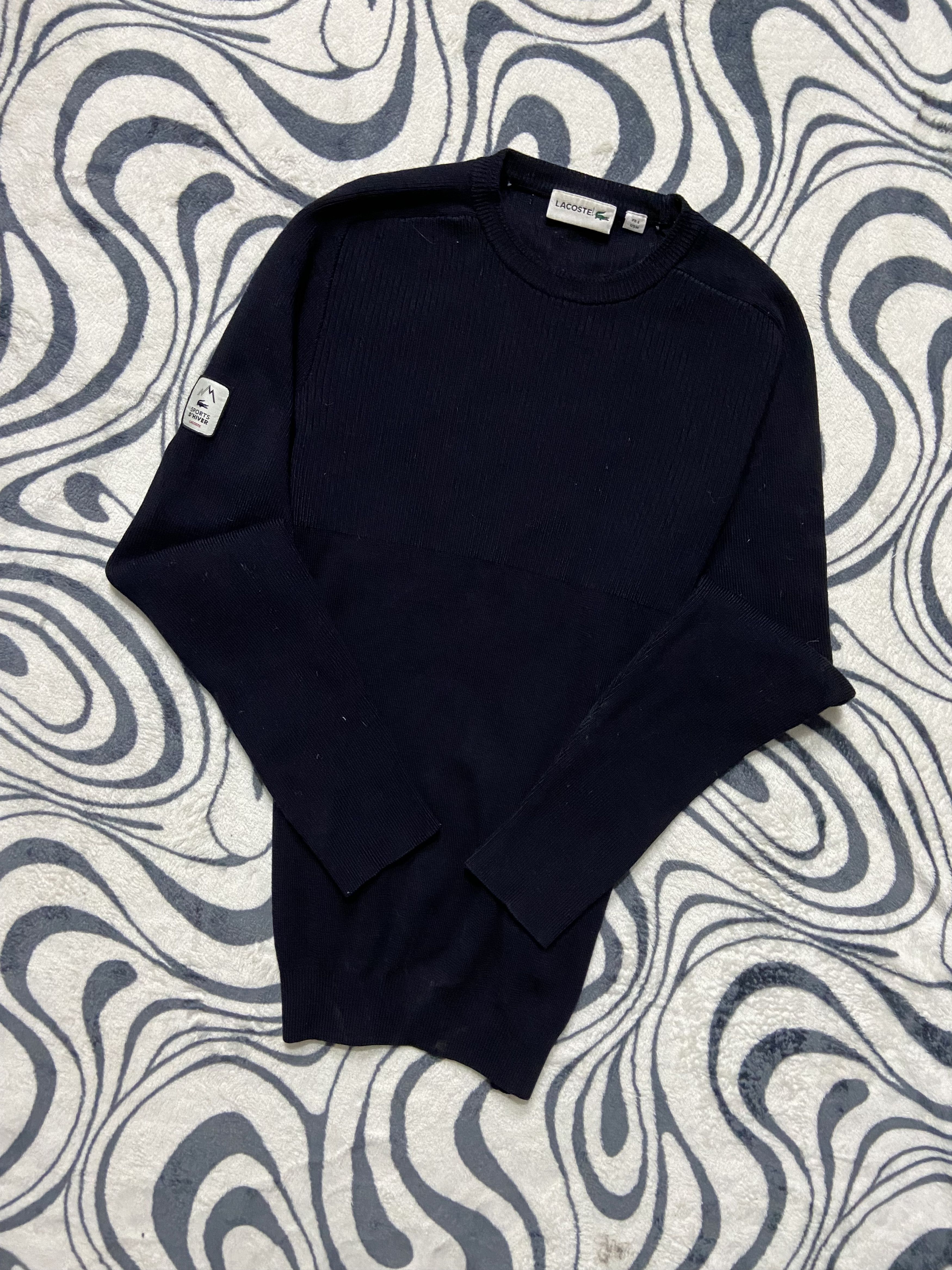 Lacoste × Vintage Lacoste Sports D'Hiver Mens Wool Sweater Size US M / EU 48-50 / 2 - 1 Thumbnail
