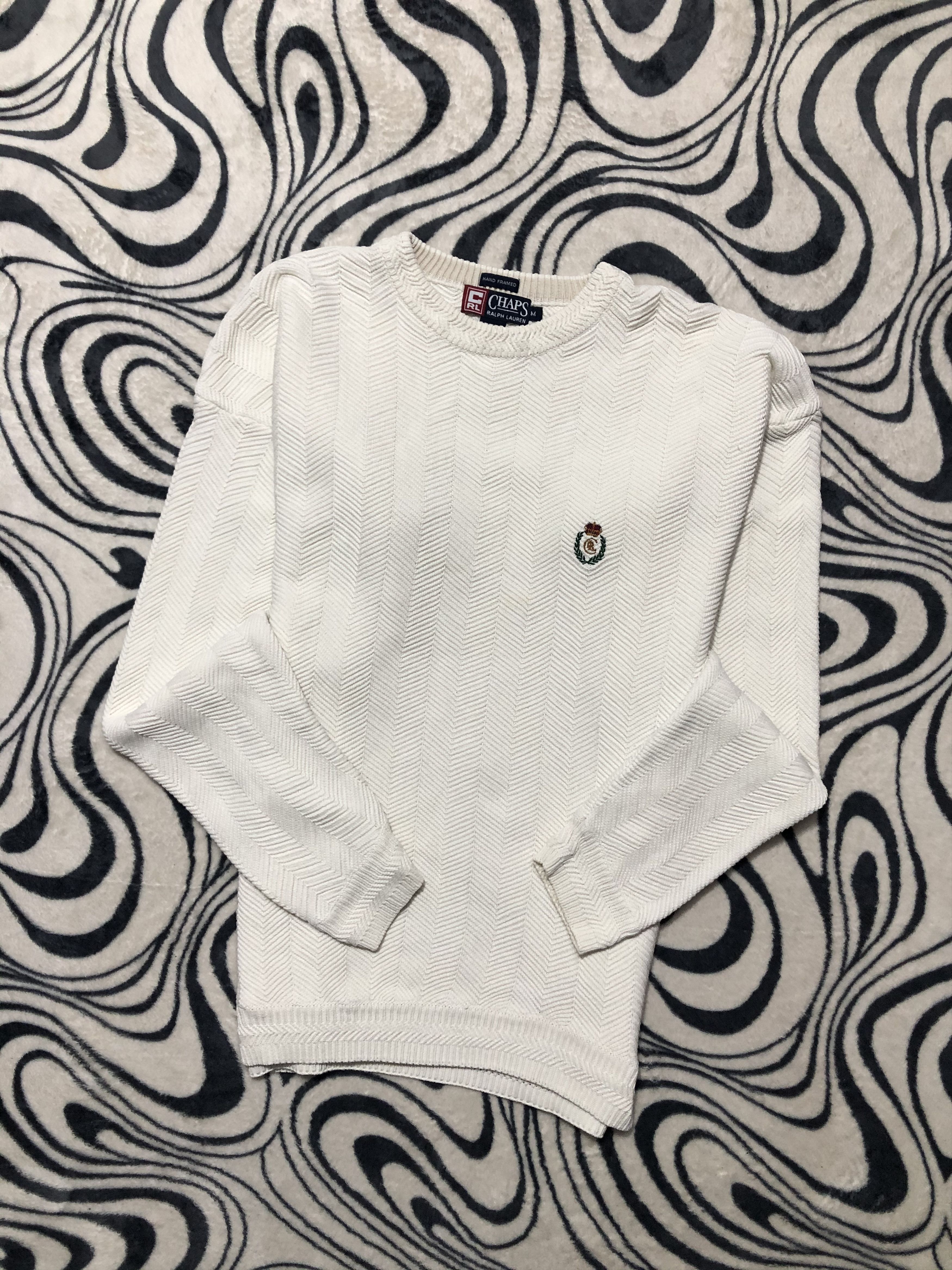 Chaps Ralph Lauren × Polo Ralph Lauren × Vintage Chaps Ralph Lauren Vintage Mens Sweatshirt Size US XL / EU 56 / 4 - 1 Thumbnail