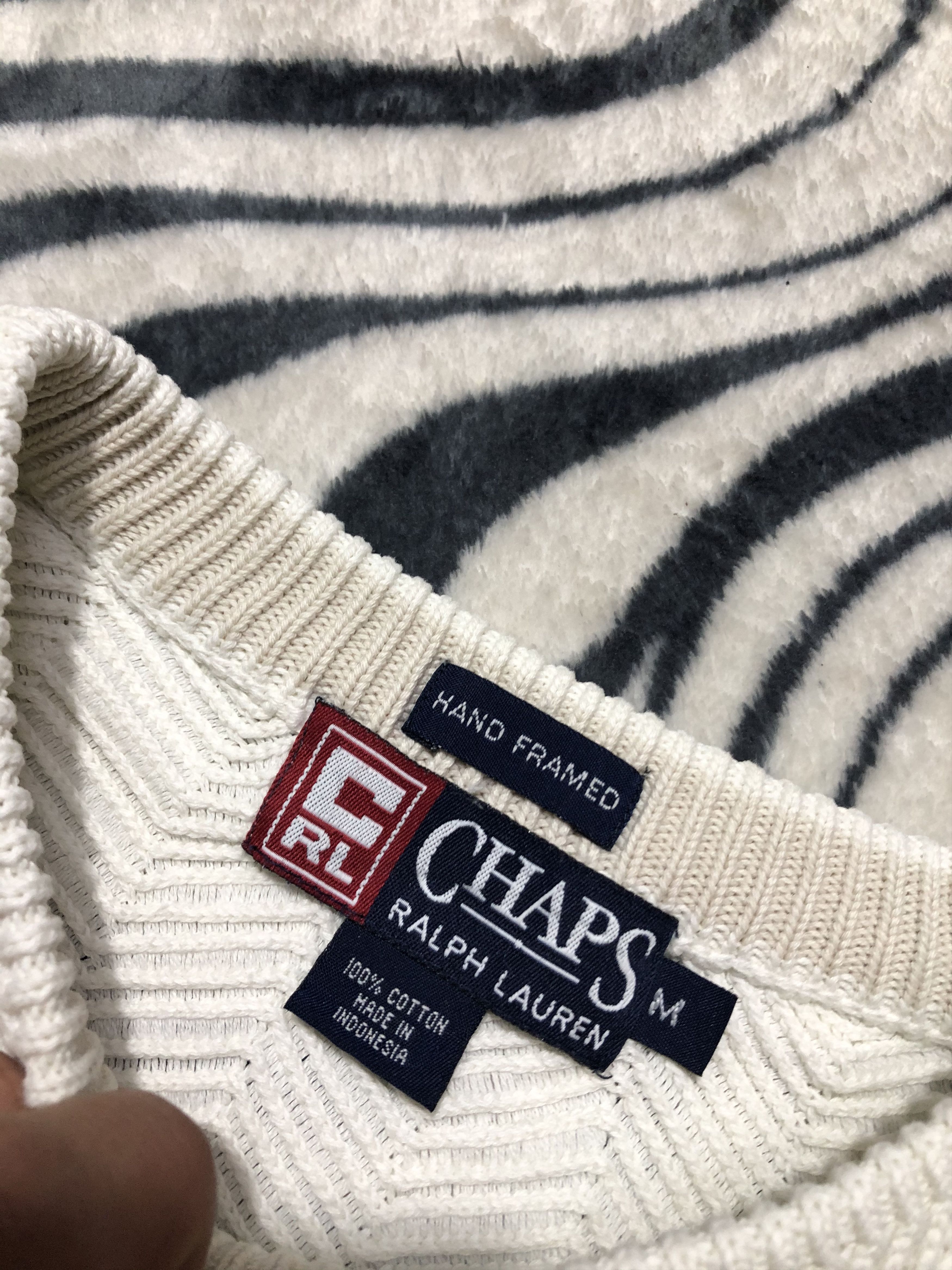 Chaps Ralph Lauren × Polo Ralph Lauren × Vintage Chaps Ralph Lauren Vintage Mens Sweatshirt Size US XL / EU 56 / 4 - 4 Thumbnail