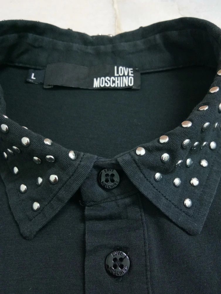 Moschino Love Moschino Polo studs Punk Shirt Size US L / EU 52-54 / 3 - 3 Thumbnail