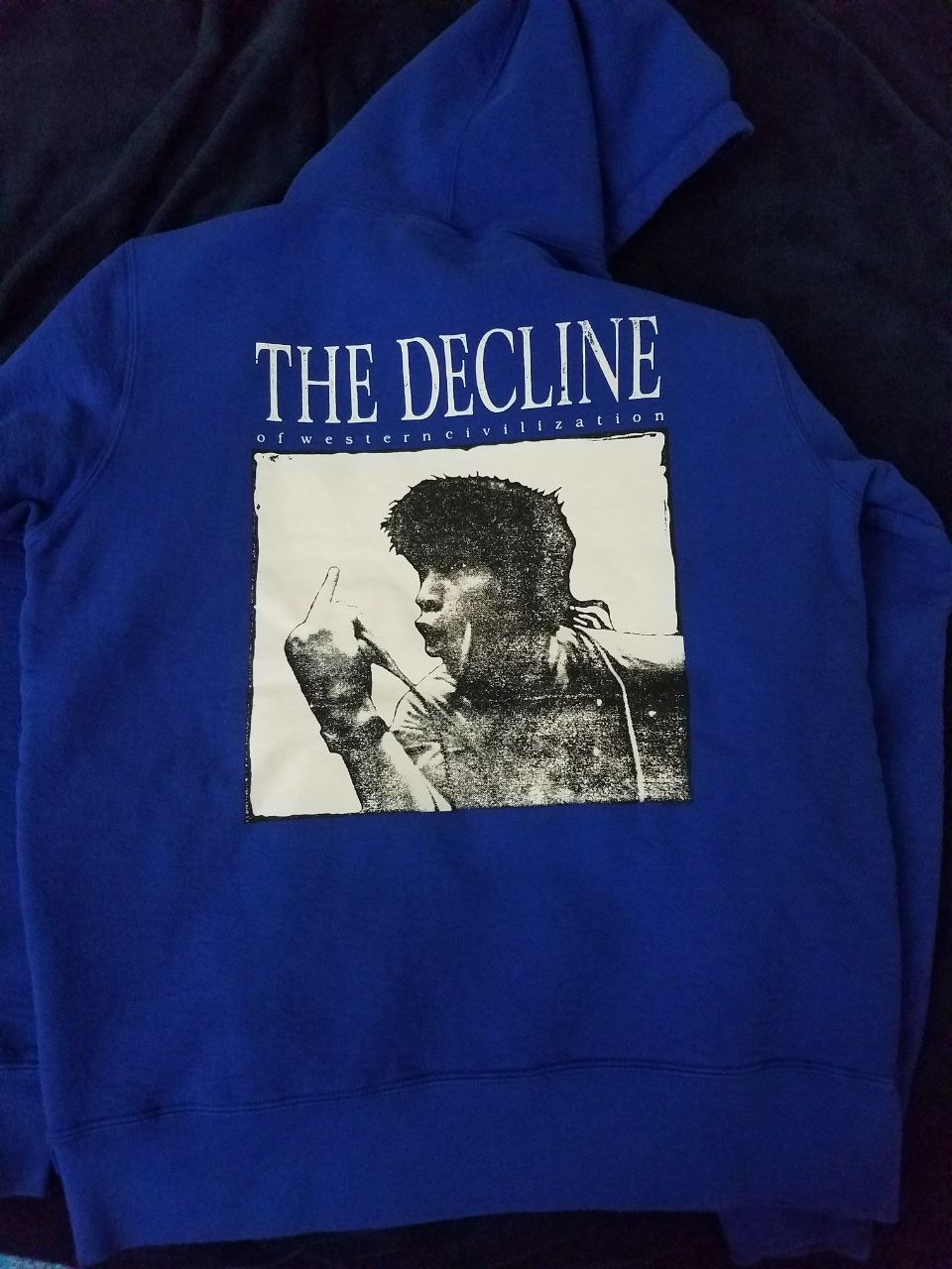 Supreme The Decline Hoodie Royal Blue Grailed