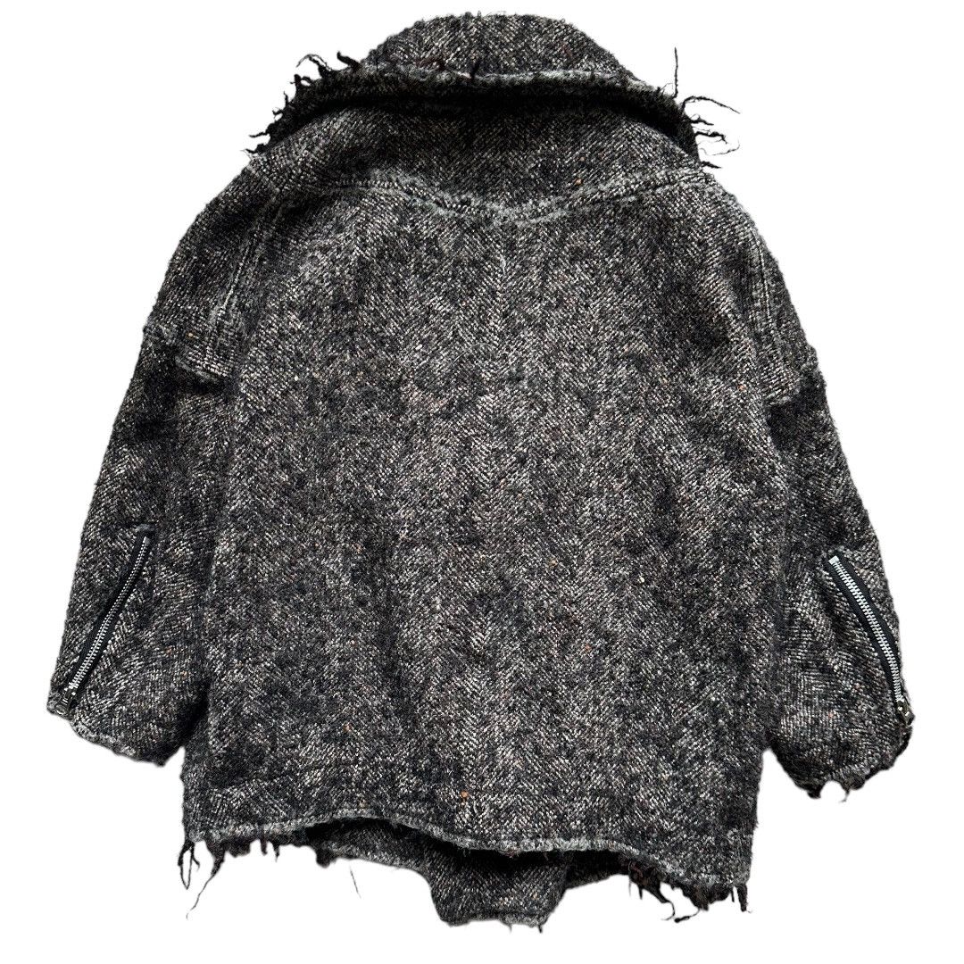 Comme des Garcons × Comme des Garcons Homme Plus × Junya Watanabe JUNYA WATANABE AD2010 Cropped Asymmetrical Wool Jacket Size M / US 6-8 / IT 42-44 - 2 Thumbnail