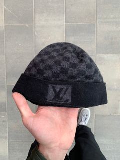 Louis Vuitton Damier Graphite Petit Damier Hat, Grey