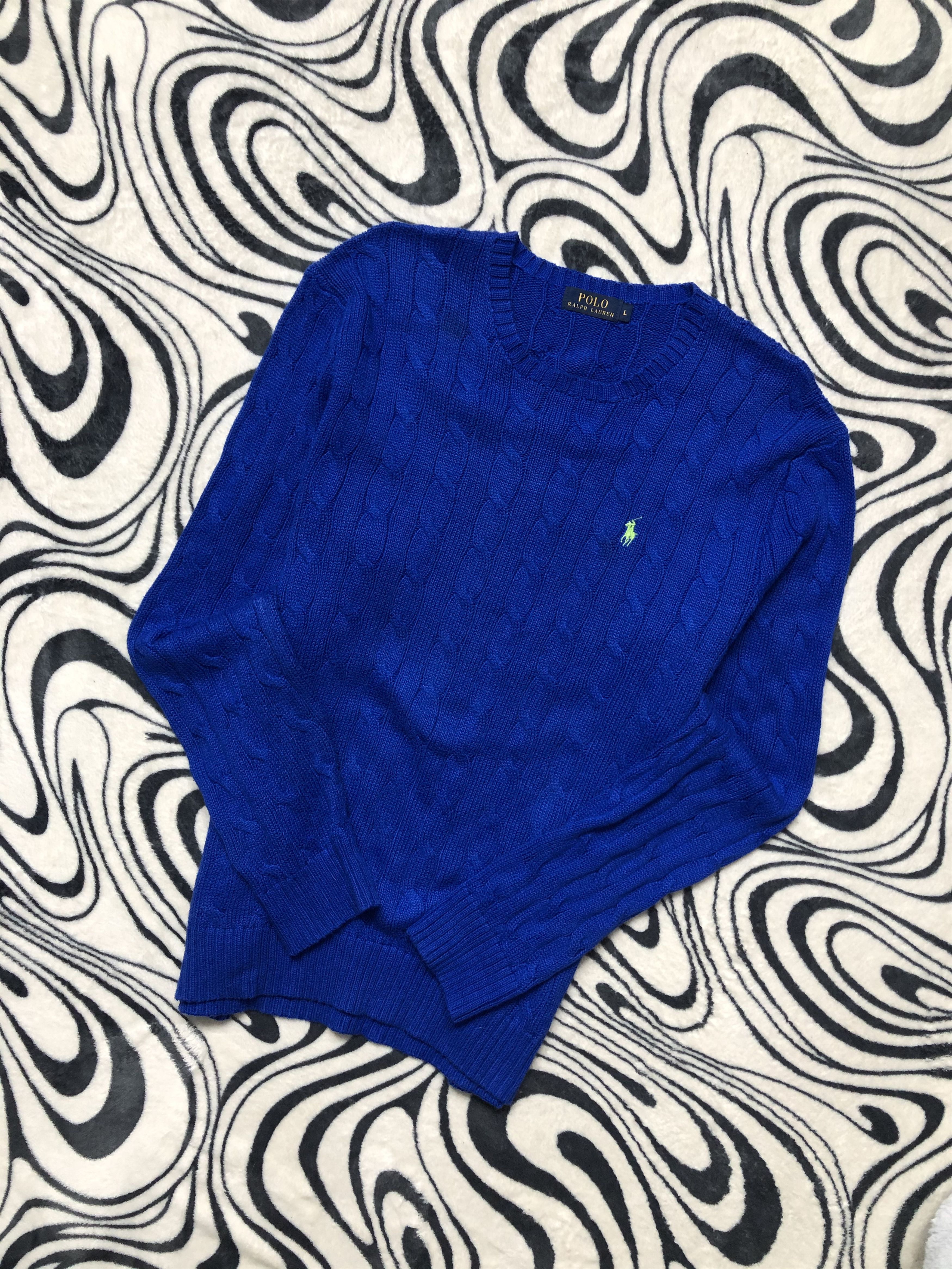 Polo Ralph Lauren Polo Ralph Lauren Mens Cable Knit Sweater Size US XL / EU 56 / 4 - 1 Thumbnail