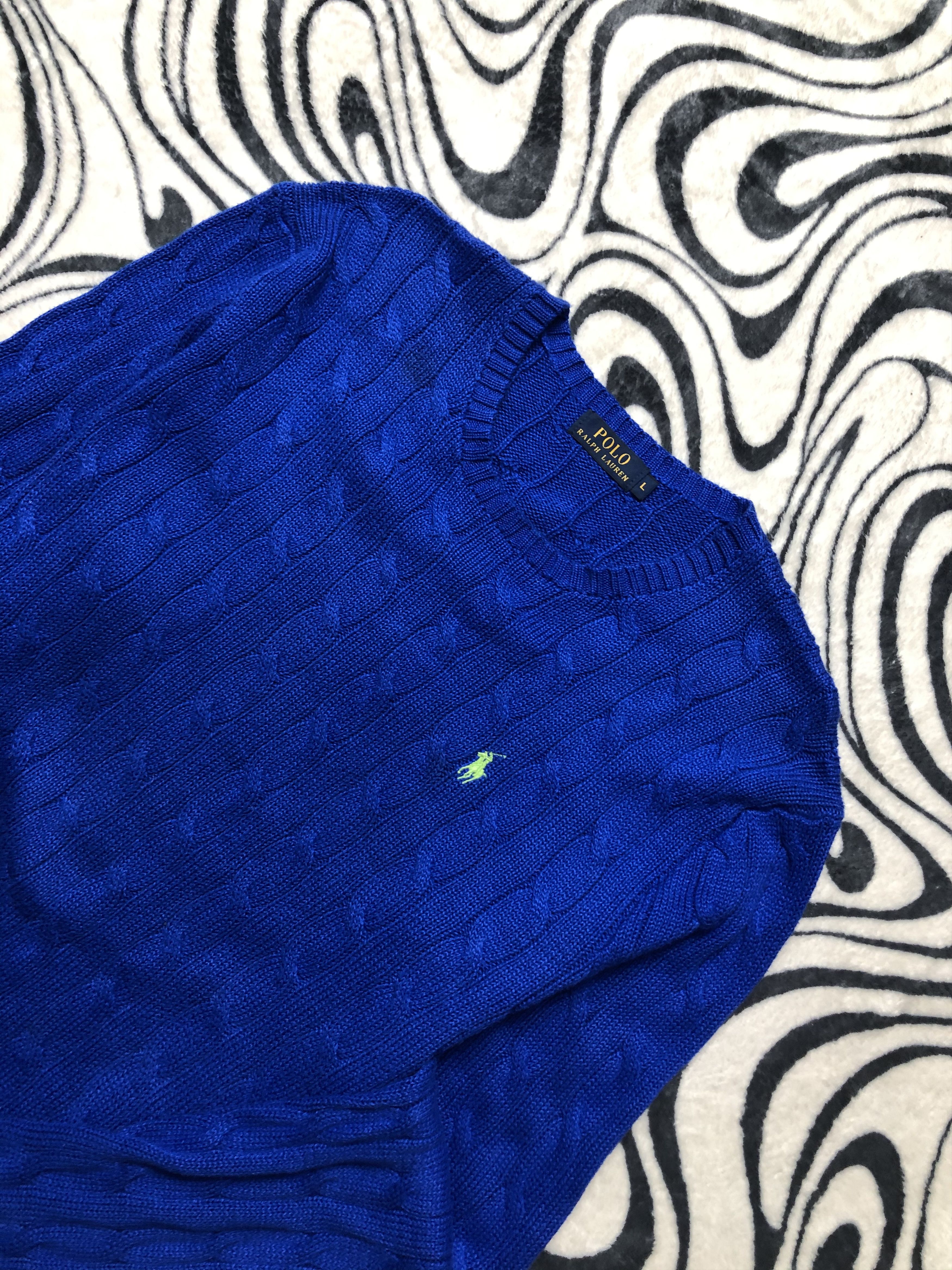 Polo Ralph Lauren Polo Ralph Lauren Mens Cable Knit Sweater Size US XL / EU 56 / 4 - 2 Thumbnail