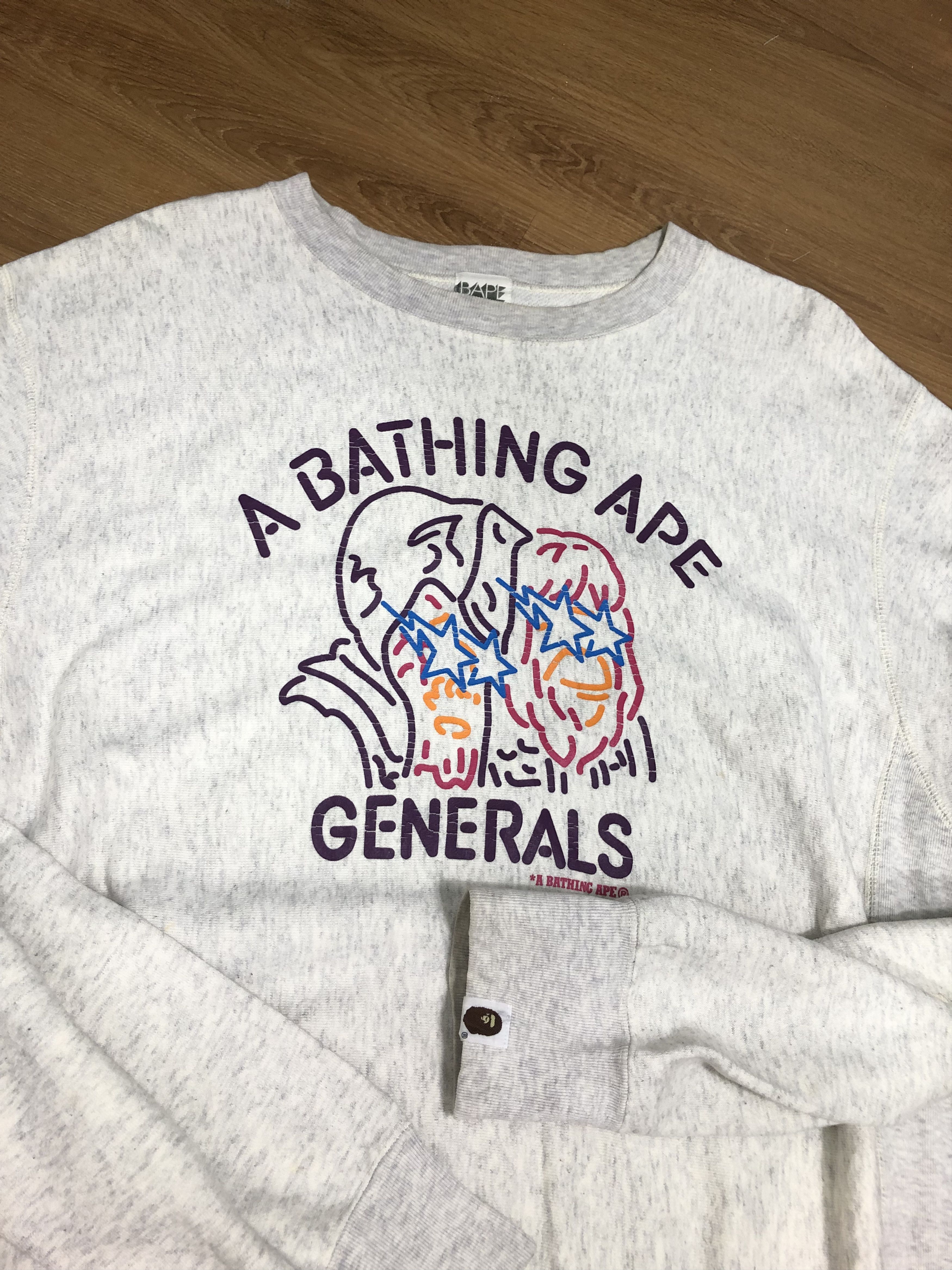 Bape GENERALS CREWNECK SWEATSHIRT Size US M / EU 48-50 / 2 - 6 Thumbnail