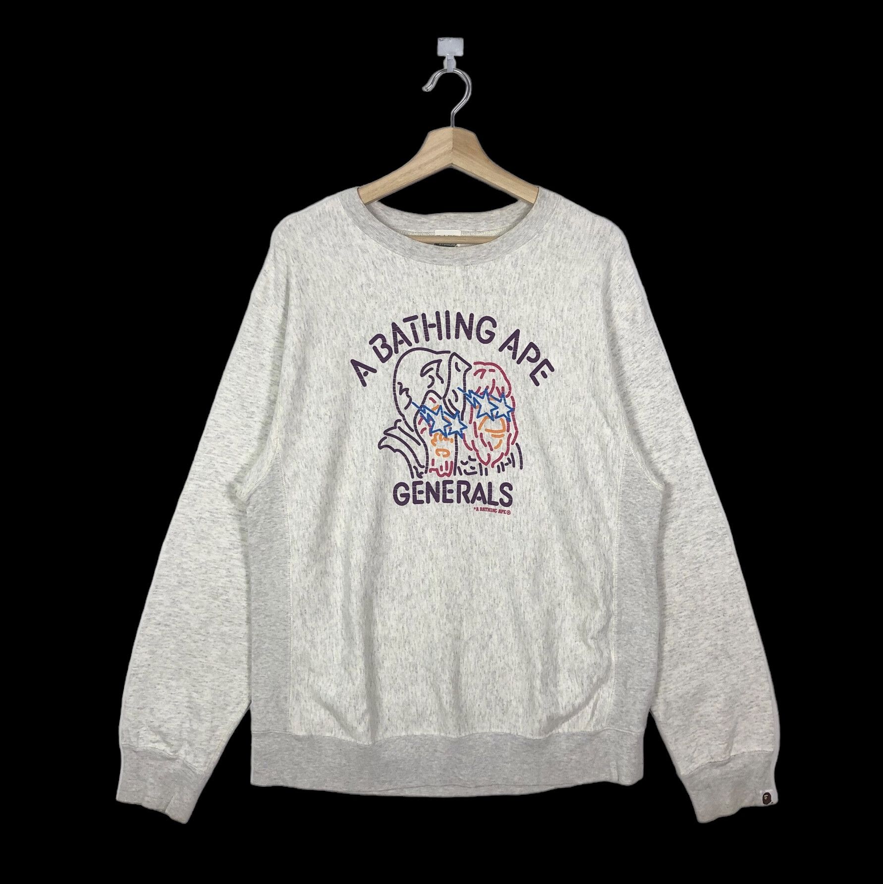 Bape GENERALS CREWNECK SWEATSHIRT Size US M / EU 48-50 / 2 - 1 Thumbnail