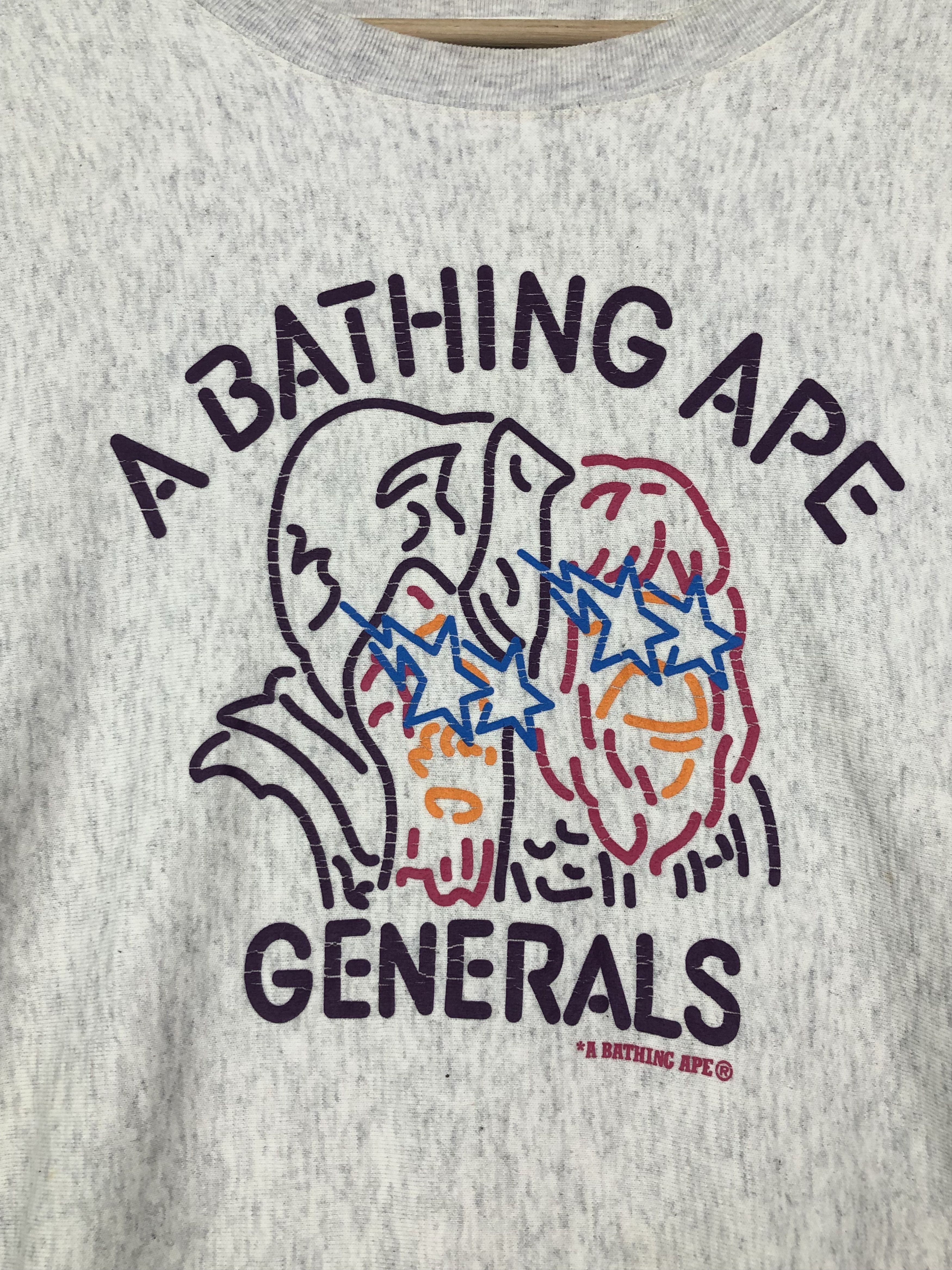 Bape GENERALS CREWNECK SWEATSHIRT Size US M / EU 48-50 / 2 - 3 Thumbnail