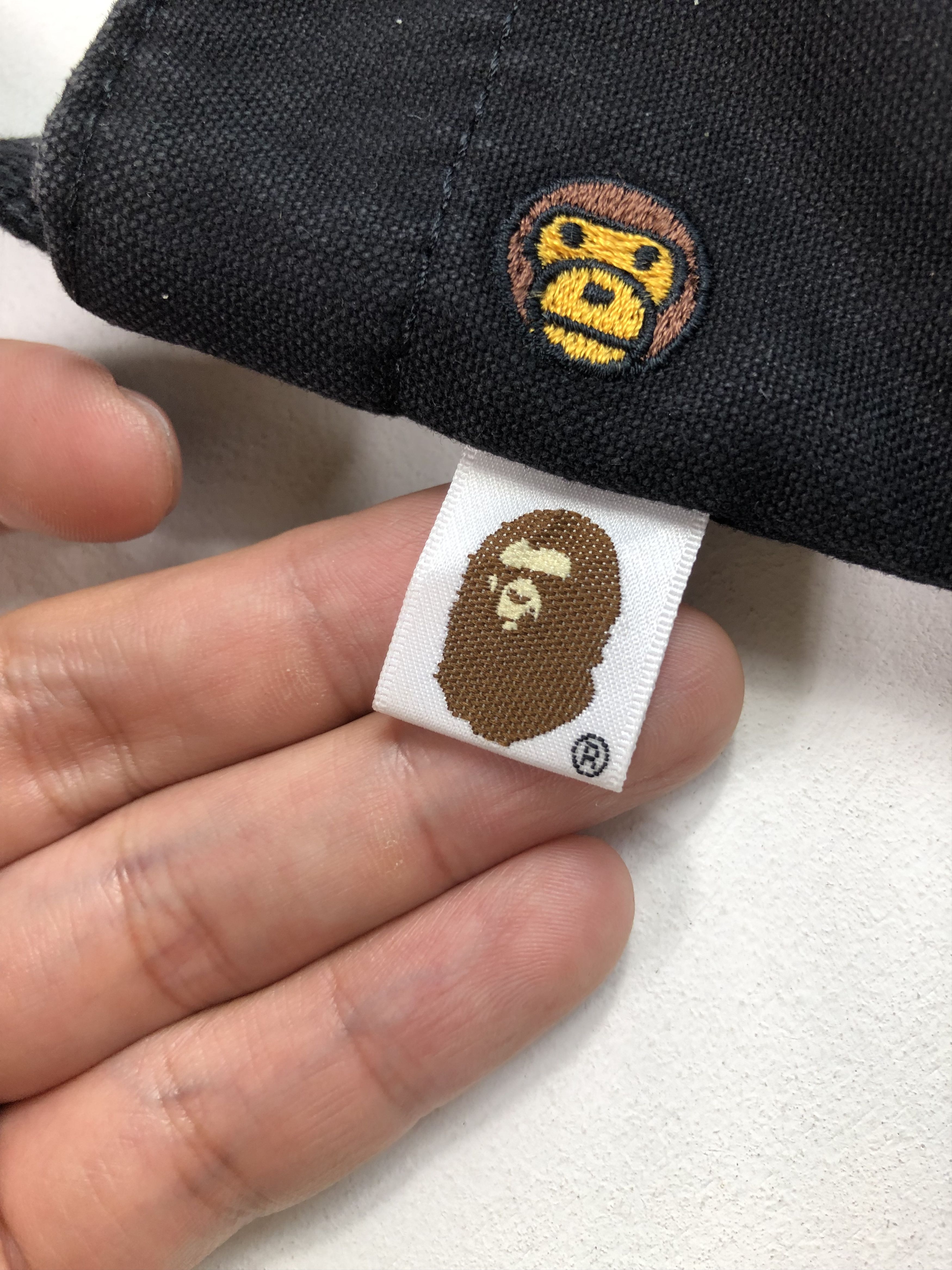 Bape RARE🔥BAPE 2-WAYS CUTE EMBROIDERED MONOGRAM TOTE BAG Size ONE SIZE - 6 Thumbnail
