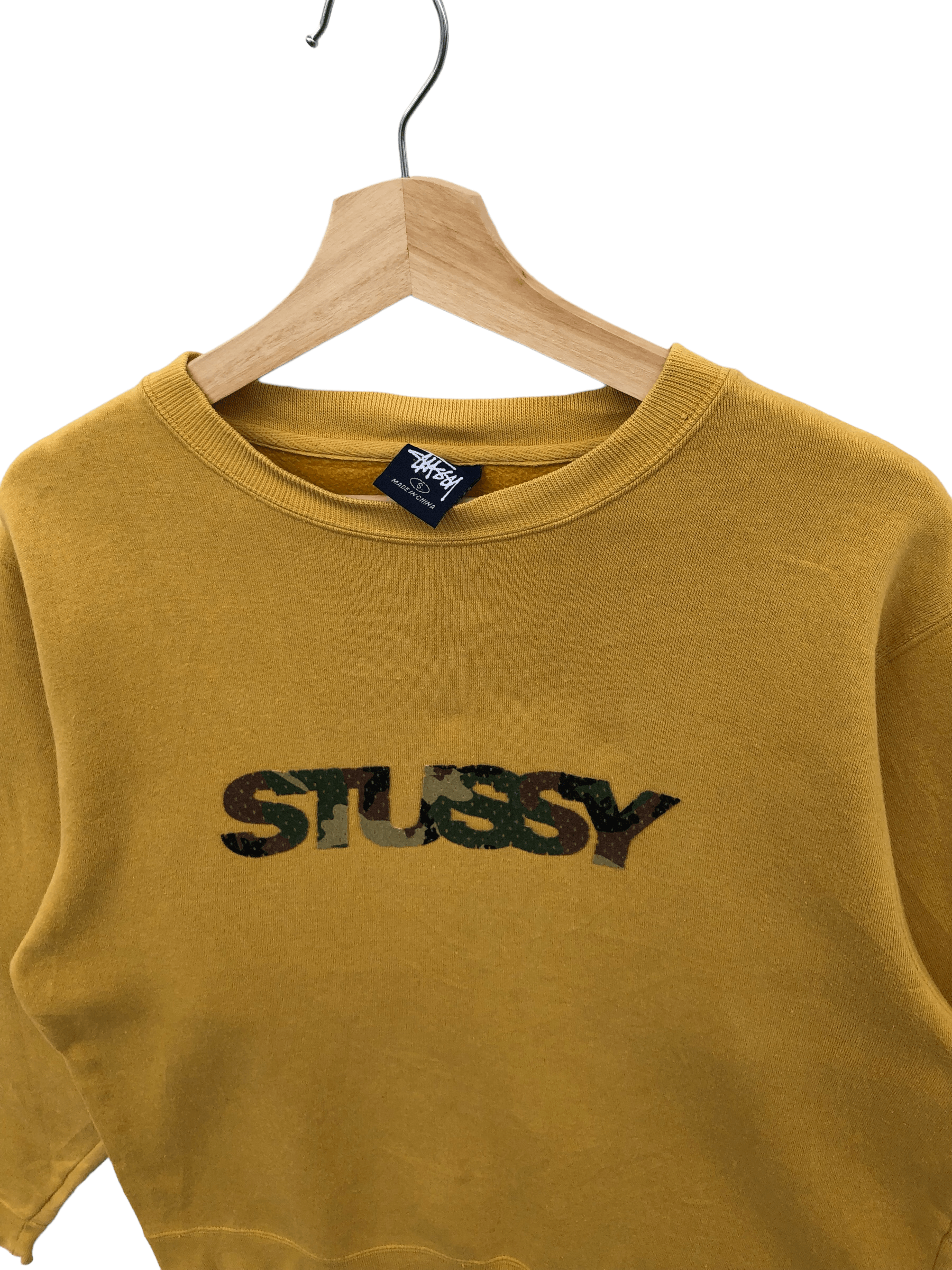 Stussy VINTAGE STUSSY CAMO SPELLOUT SWEATSHIRT Size US M / EU 48-50 / 2 - 3 Thumbnail