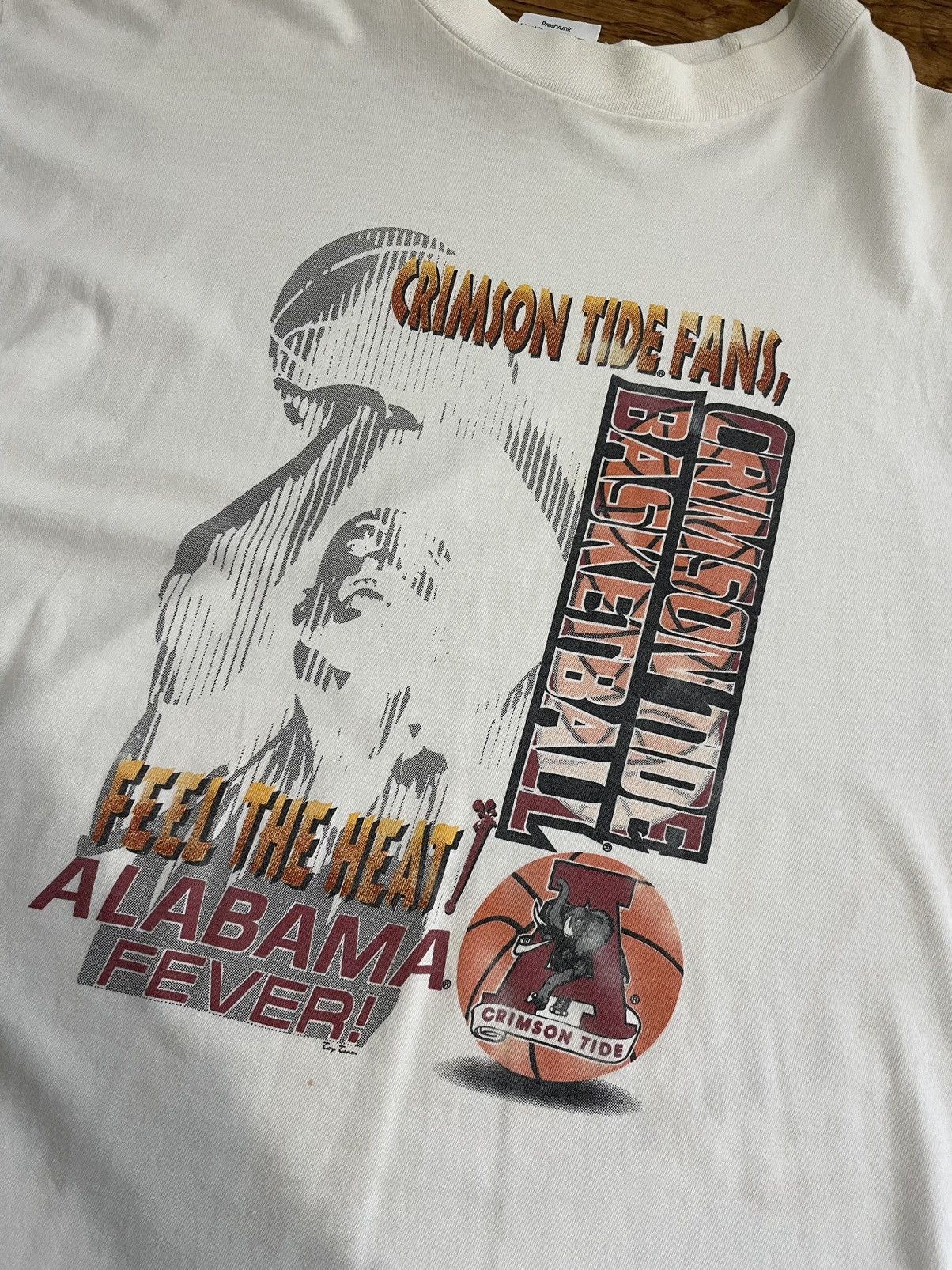 NCAA × Vintage Vintage 90s Alabama Basketball Tee Size US XL / EU 56 / 4 - 2 Thumbnail