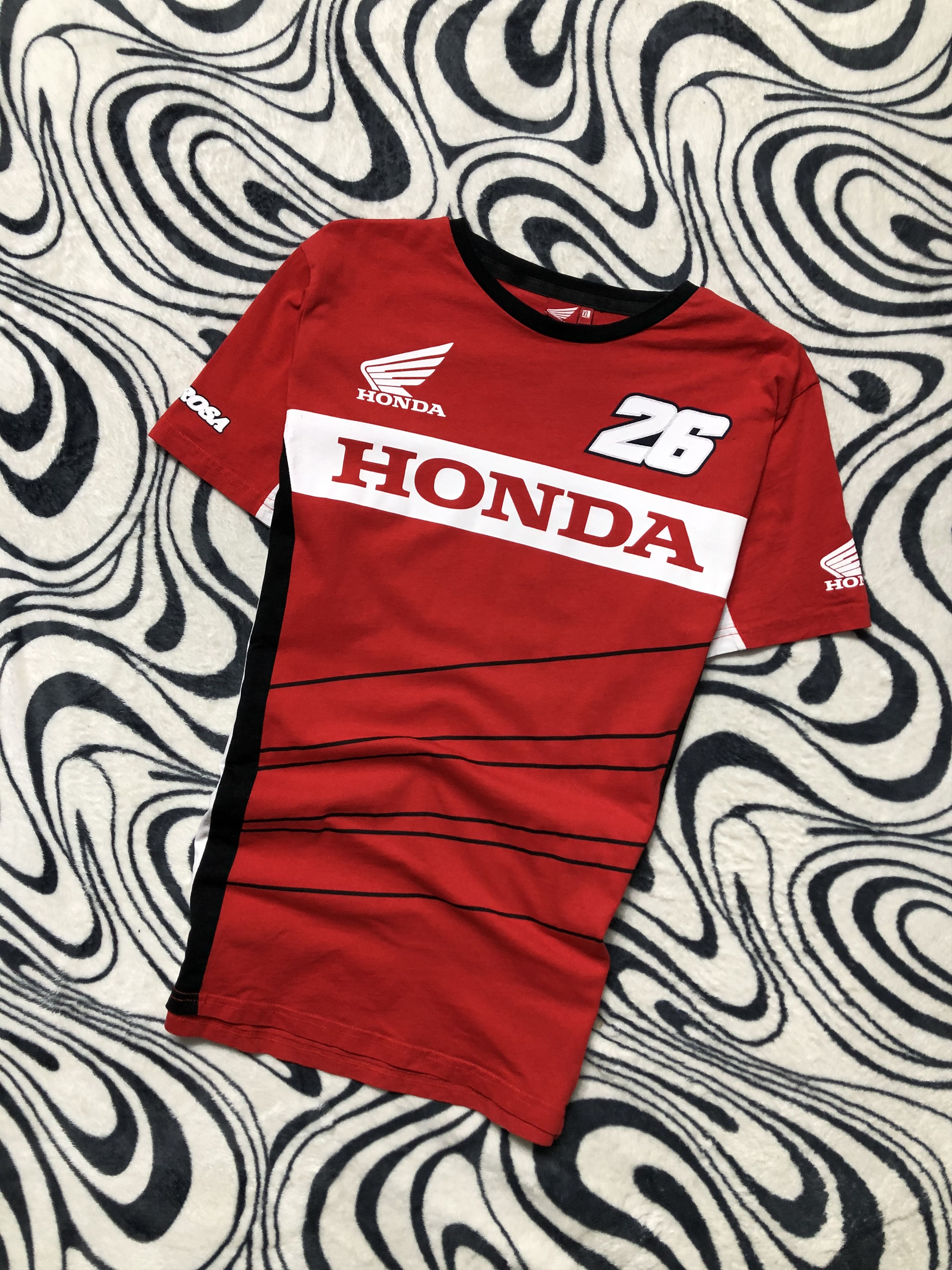 Honda Honda Racing Vintage Mens T-Shirt Tee Size US L / EU 52-54 / 3 - 1 Thumbnail
