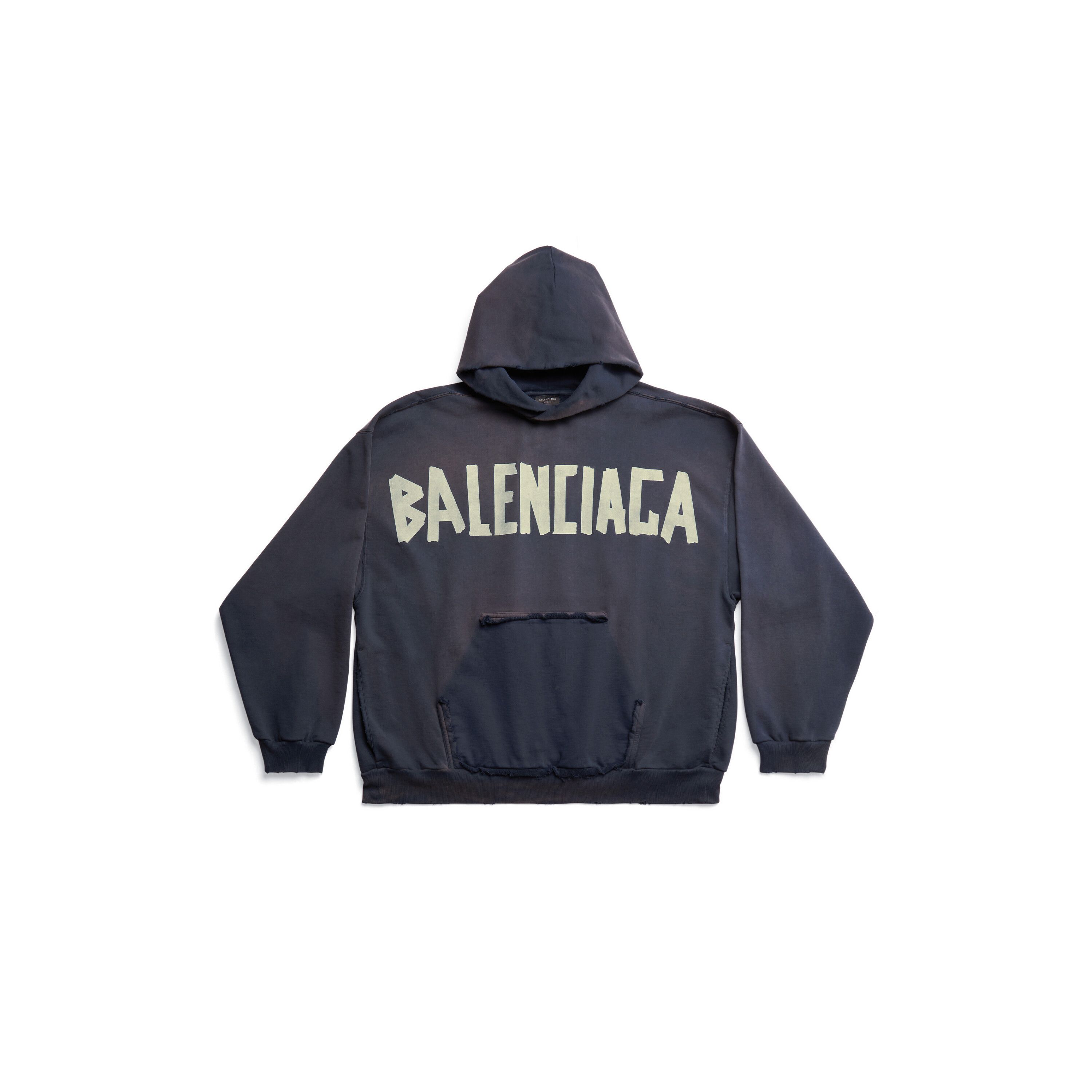 Balenciaga Tape Hoodie with Ripped Pocket Size US S / EU 44-46 / 1 - 8 Thumbnail