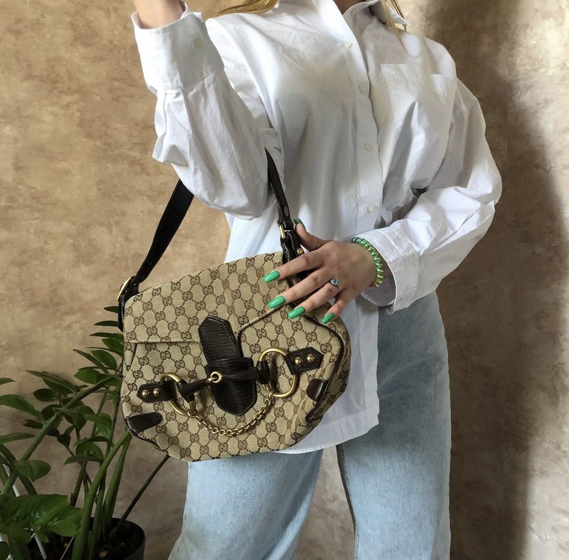 Gucci × Tom Ford Gucci Rare Vintage Horsebit Shoulder Bag by