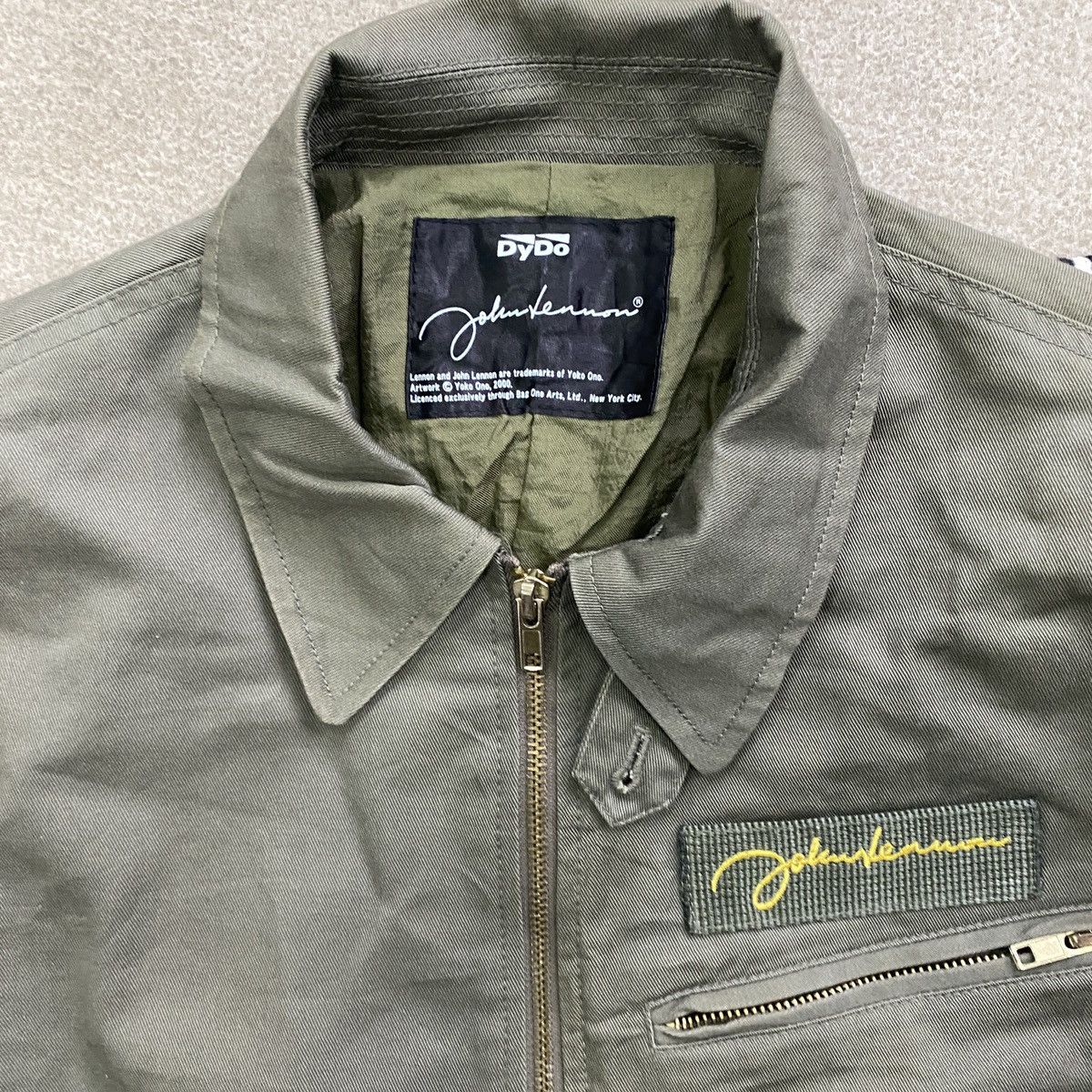 Vintage 90’s John Lennon Art Yoko Ono DyDo Drinco Jacket
