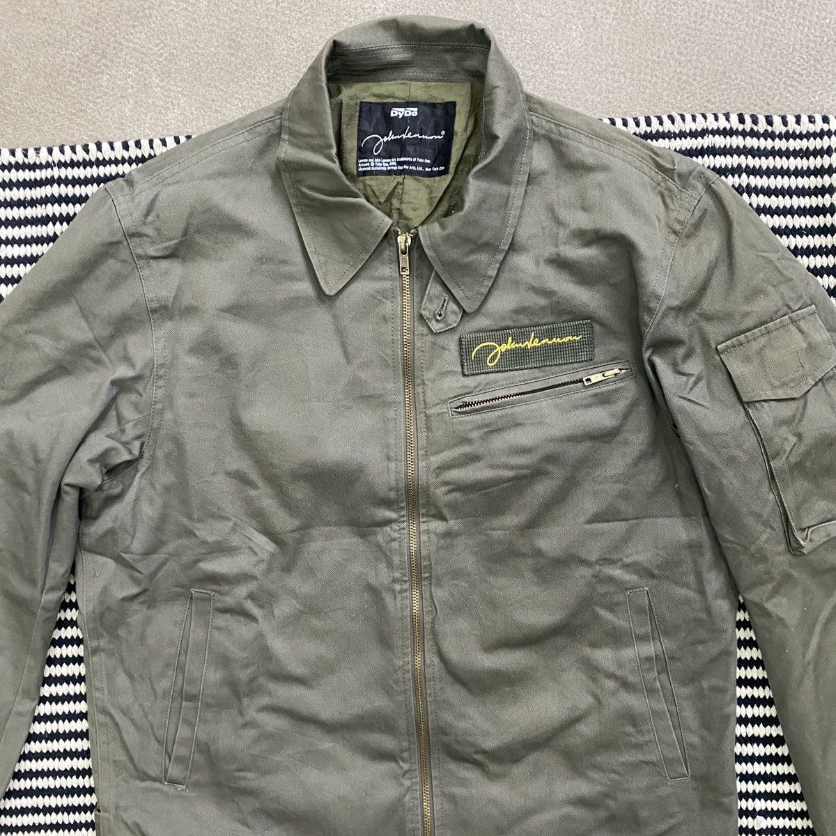 Vintage 90’s John Lennon Art Yoko Ono DyDo Drinco Jacket