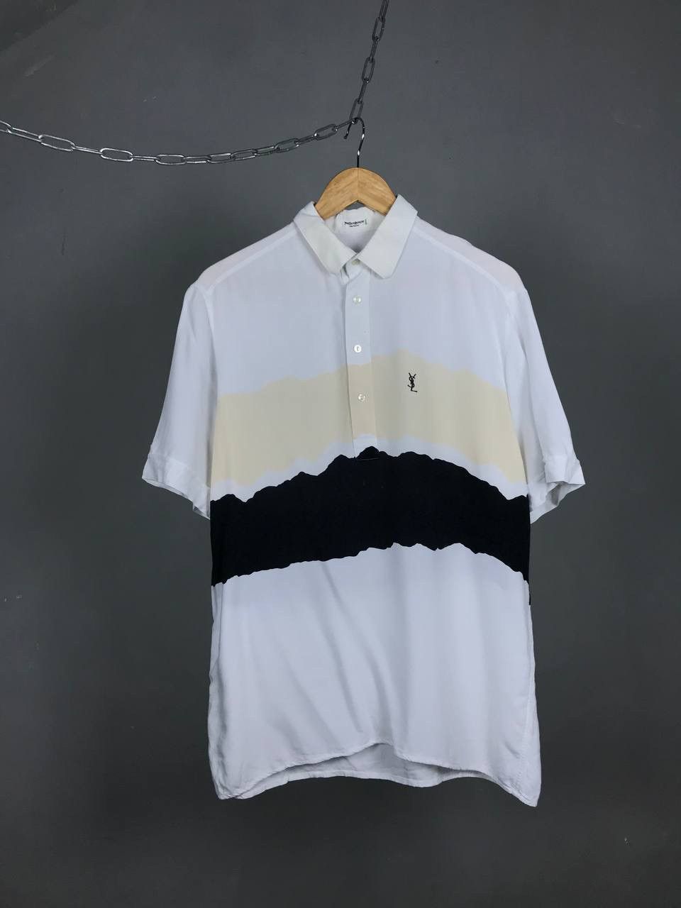 Yves Saint Laurent YSL Yves Saint Laurent Paris chemises vintage polo tee Size US L / EU 52-54 / 3 - 1 Thumbnail