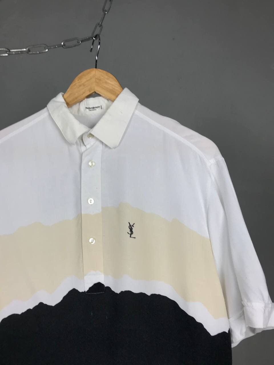 Yves Saint Laurent YSL Yves Saint Laurent Paris chemises vintage polo tee Size US L / EU 52-54 / 3 - 2 Thumbnail
