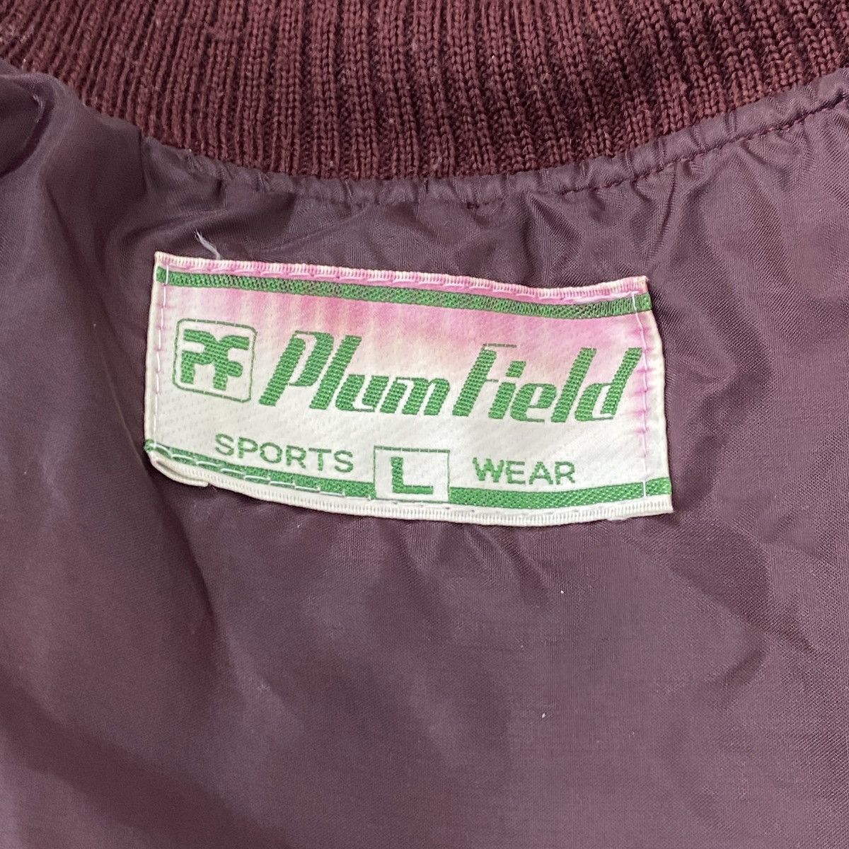 Japanese Plum Field Wool Varsity Jacket